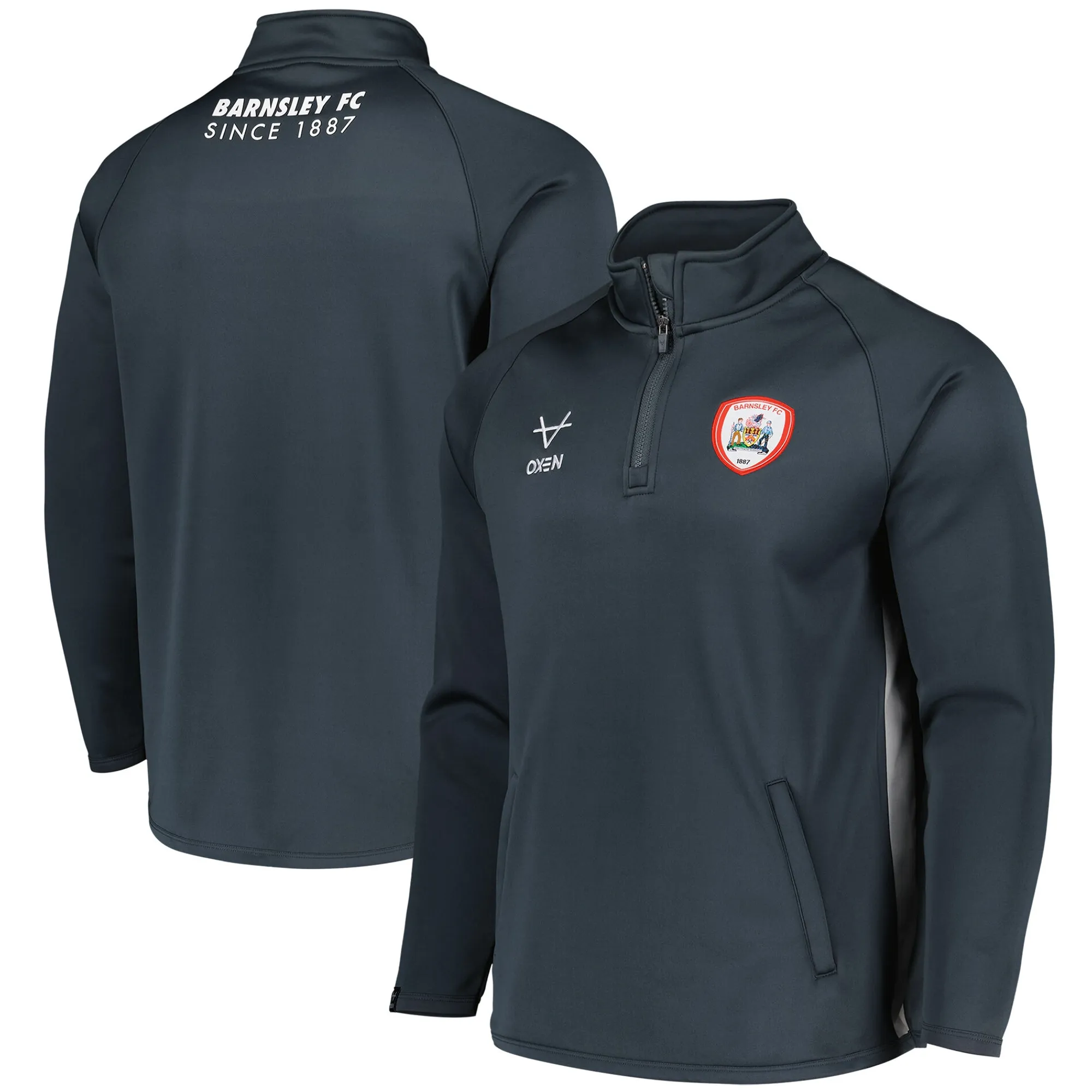Barnsley Oxen Training 1/4 Zip Top - Grey