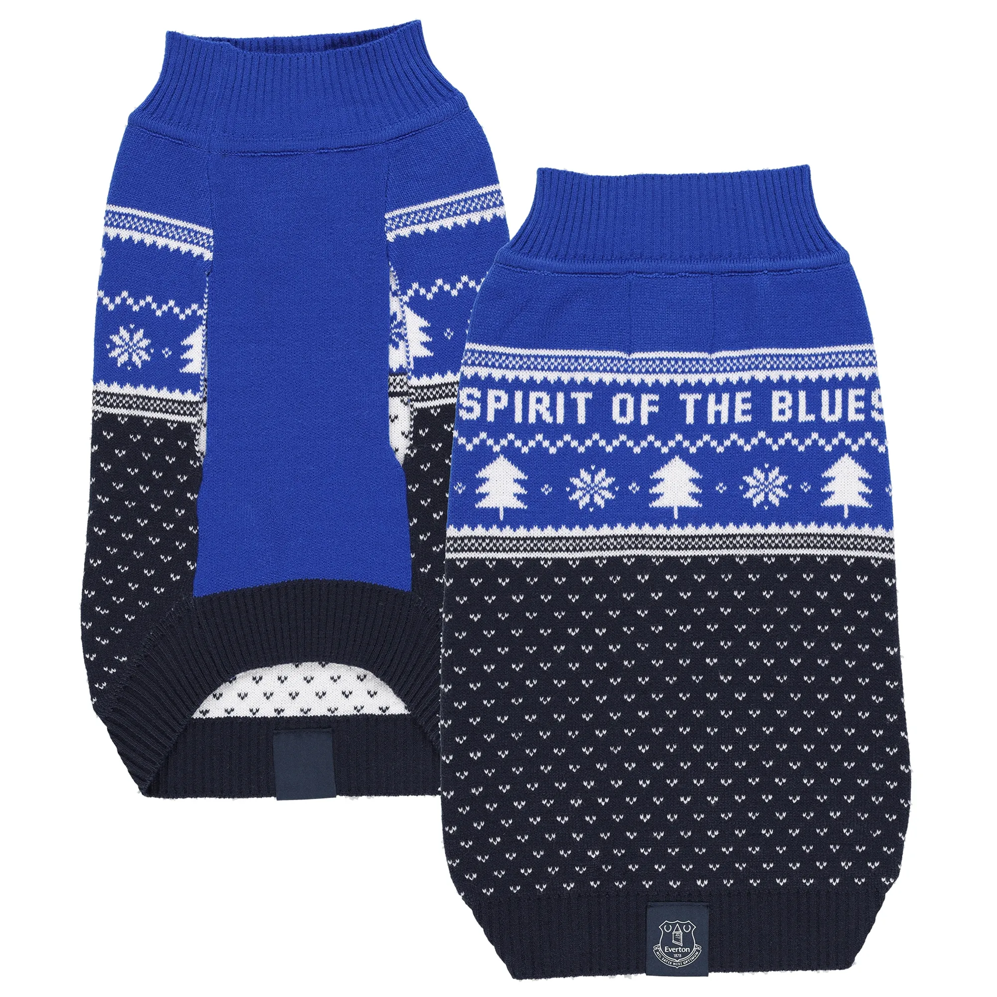 Everton Dog Christmas Jumper - Royal/Navy