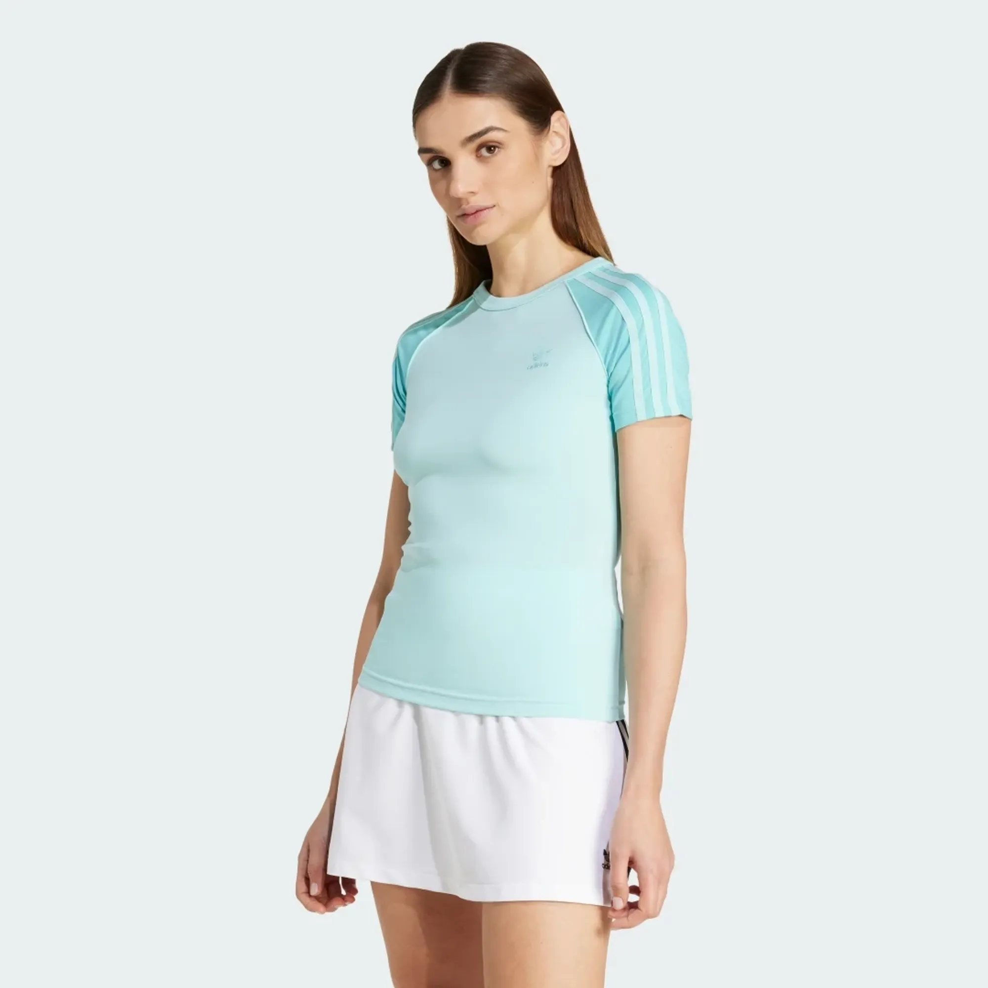 adidas Adicolor 3-Stripes Raglan Slim T-Shirt