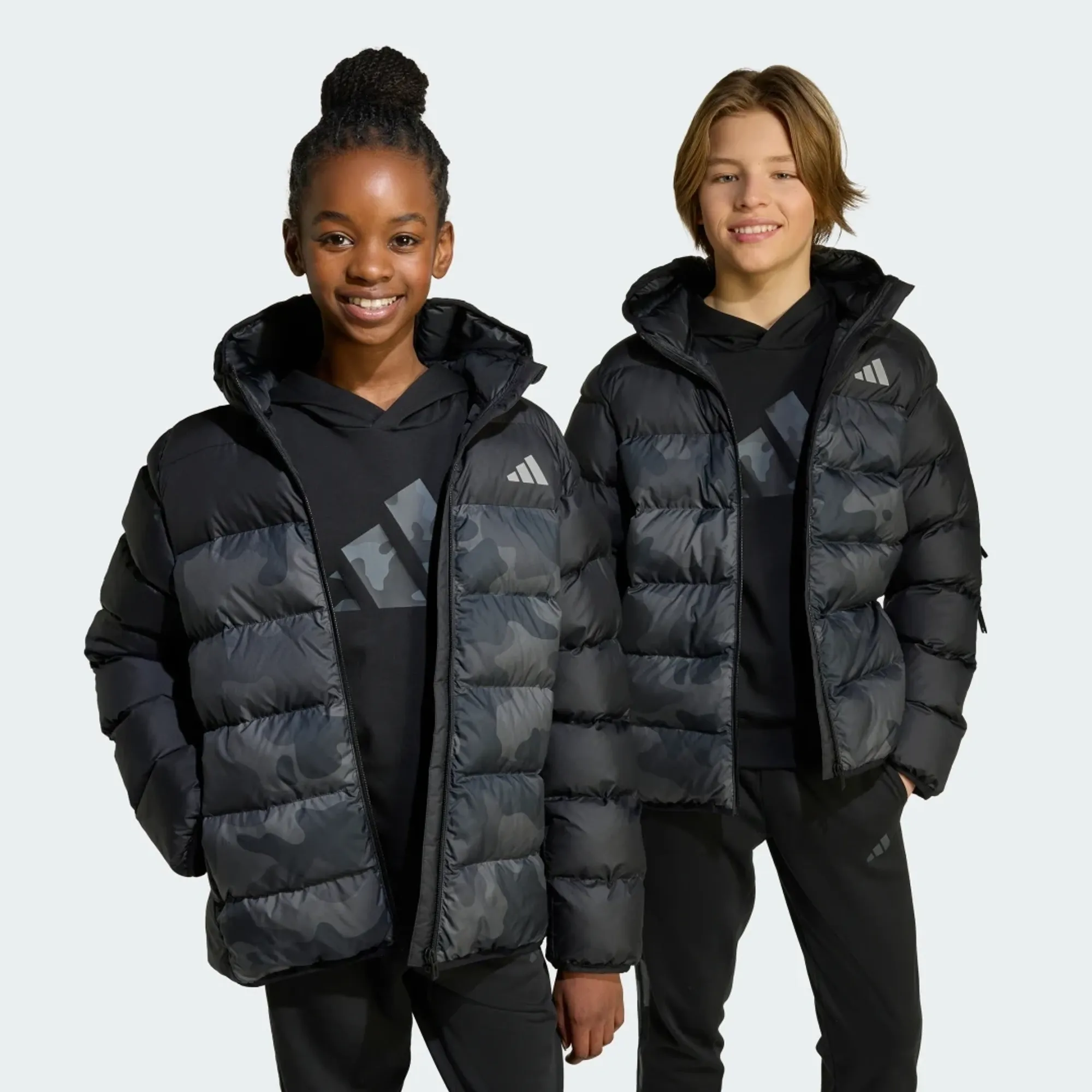 adidas Synthetic Down Allover-Print Jacket Kids