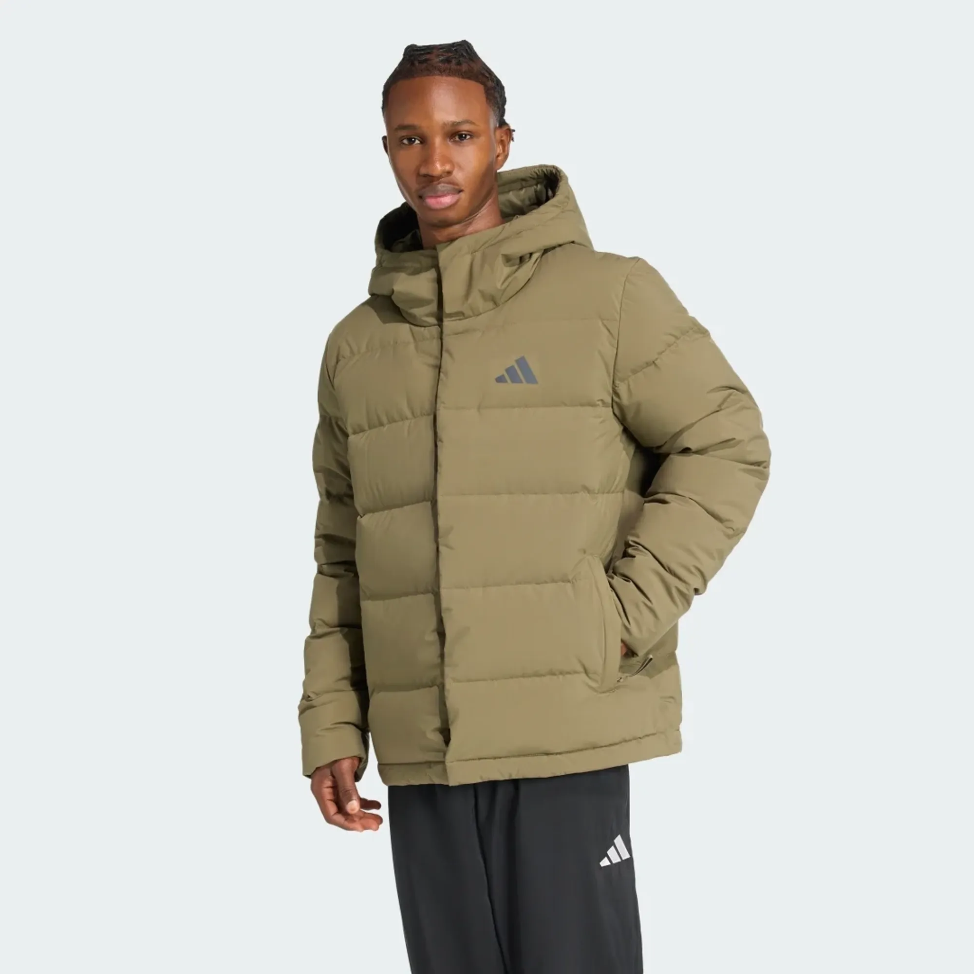 adidas Helionic CLIMAWARM Hooded Down Jacket