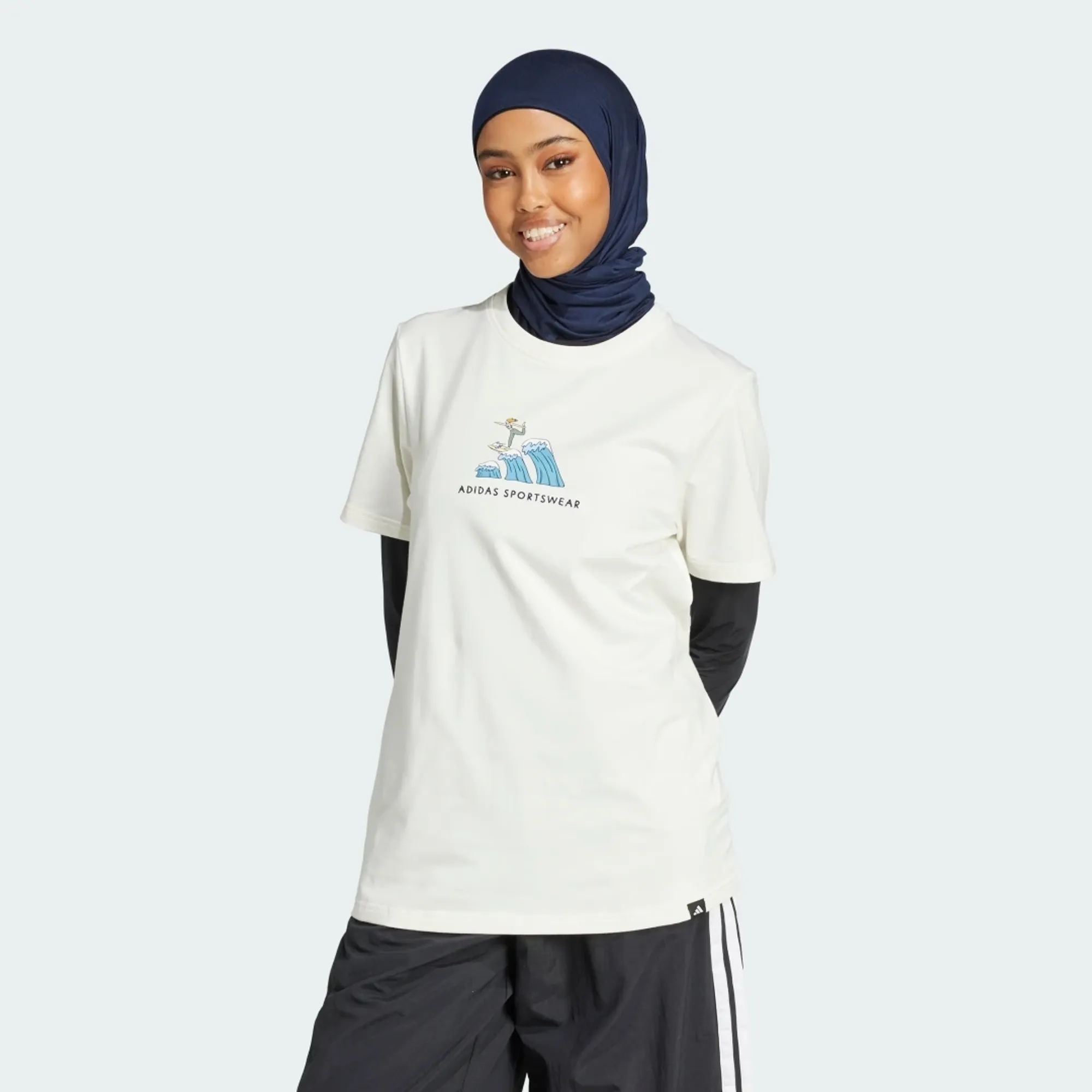 adidas Codes Doodle Surf Graphic T-Shirt