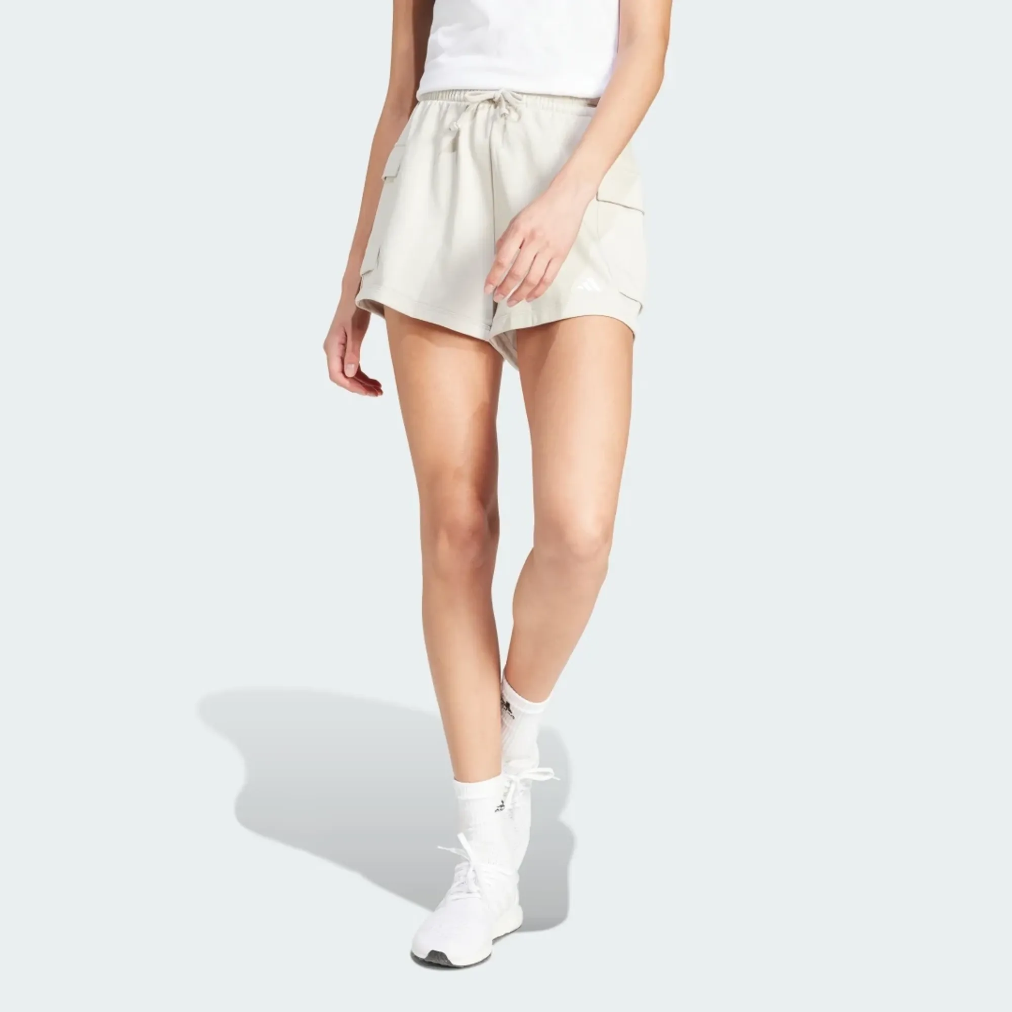 adidas Essentials Small Logo French Terry Cargo Shorts