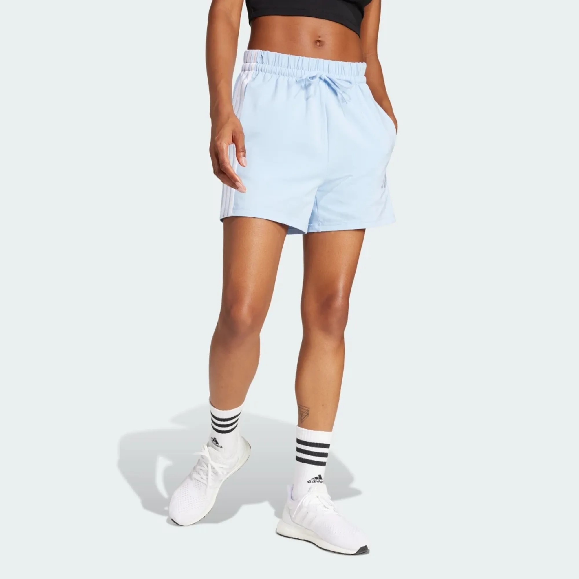adidas Essentials 3-Stripes Cotton Shorts
