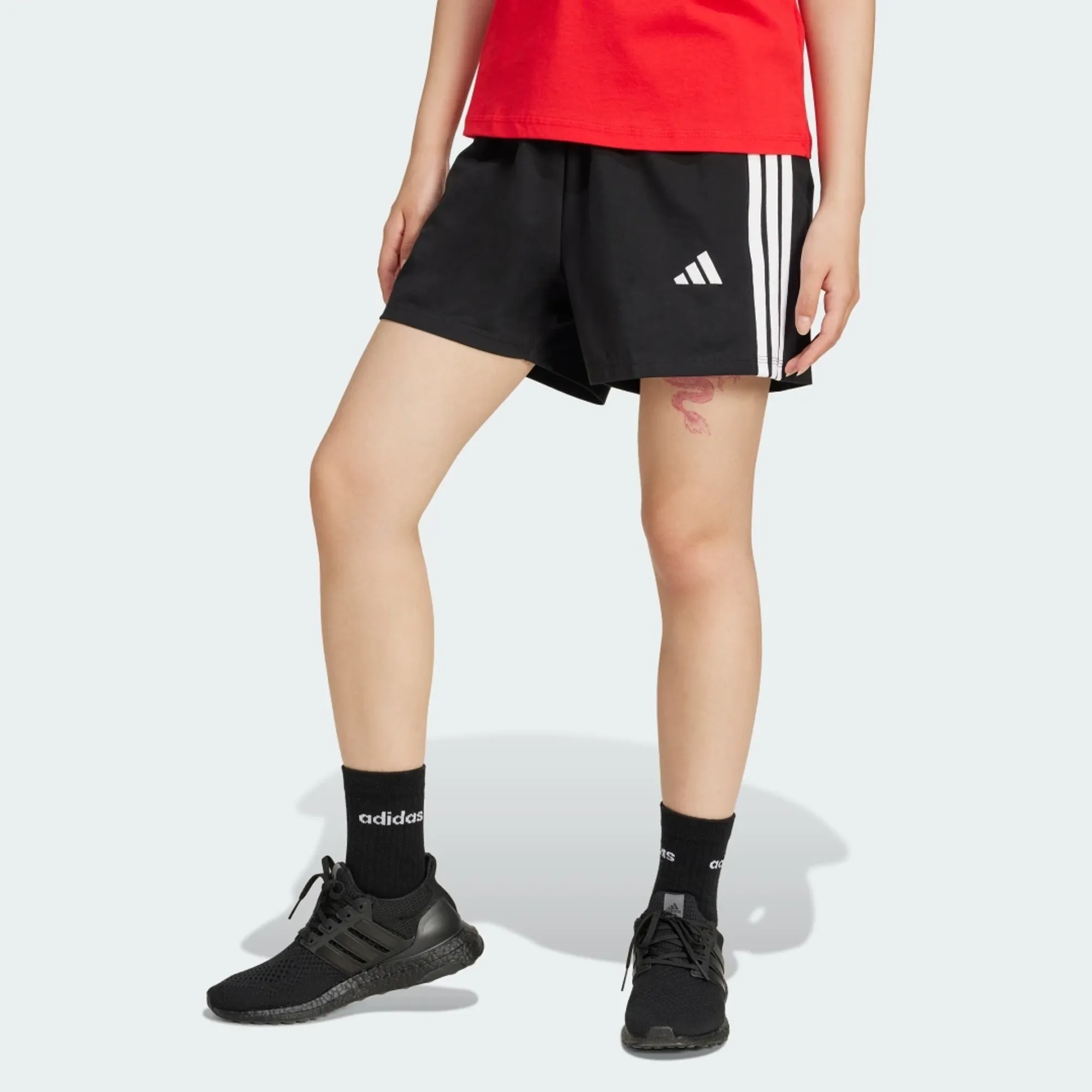 adidas Essentials 3-Stripes Cotton Shorts