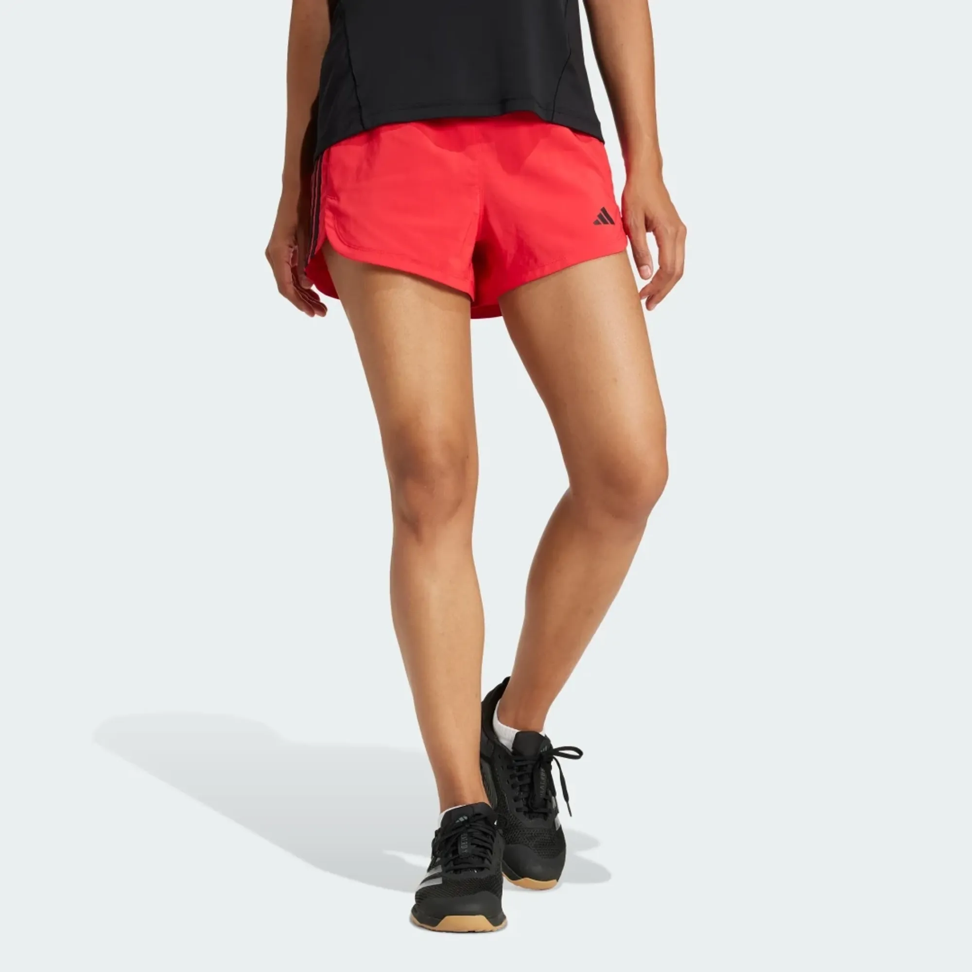 adidas Pacer Training 3-Stripes Woven High-Rise Shorts