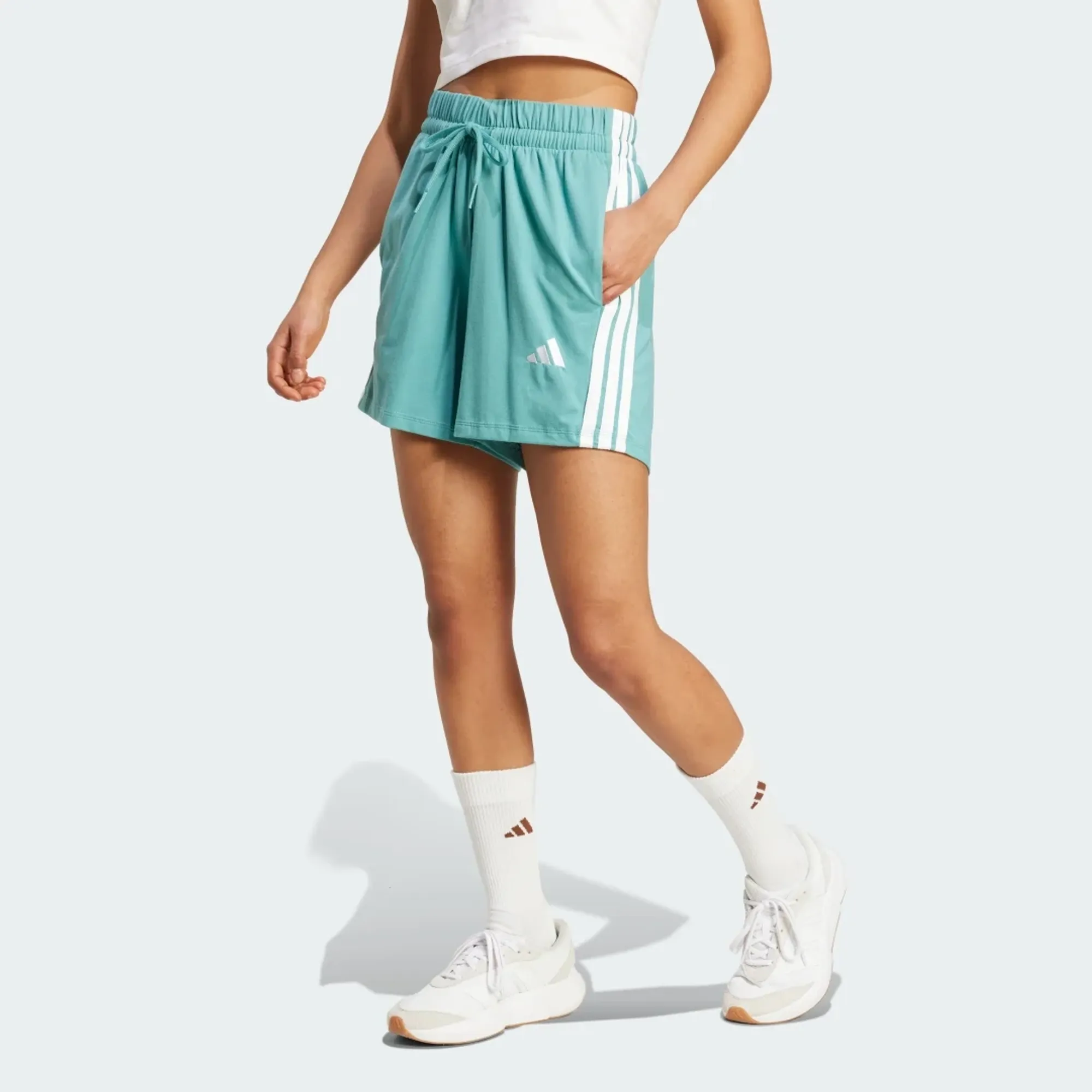 adidas Essentials 3-Stripes Cotton Shorts