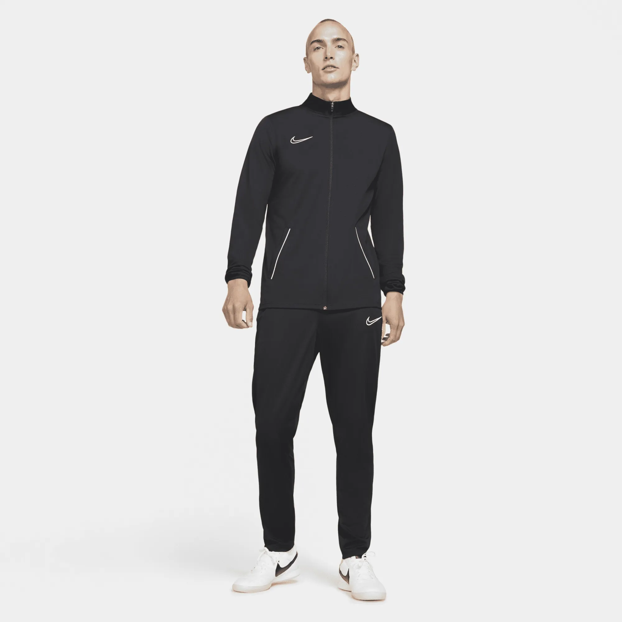 Nike Dri-FIT Academy Men's Knit Football Tracksuit - Black - Polyester