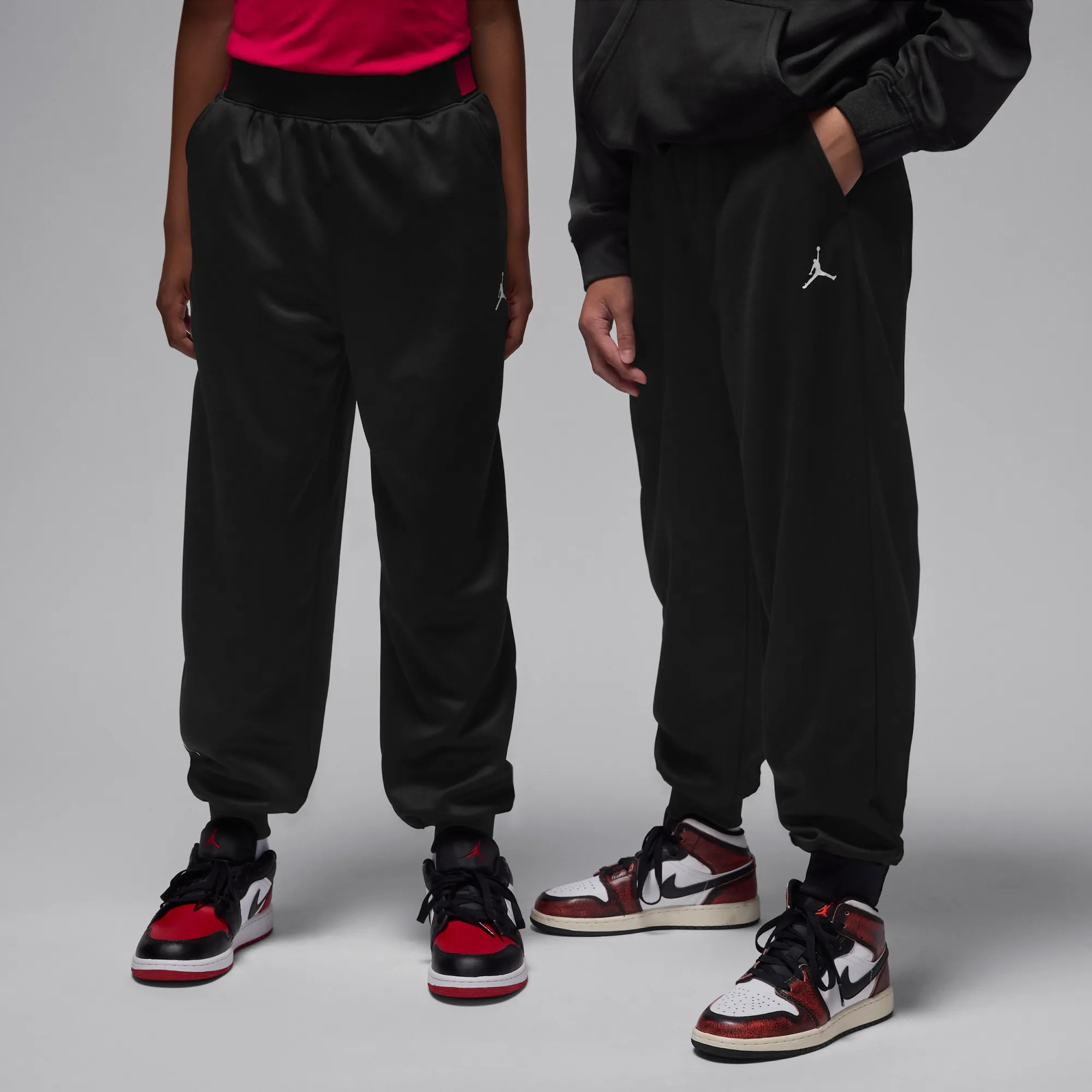 Nike Jordan Therma-FIT Older Kids' Ease Fleece Tracksuit Bottoms - Black - Polyester