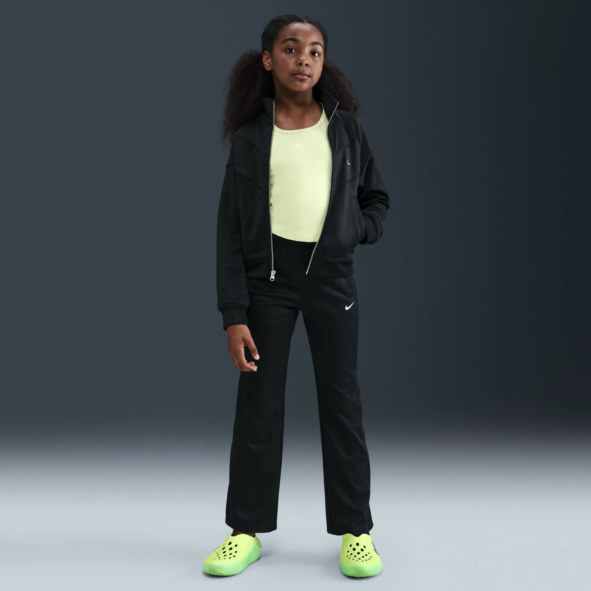 Nike Older Kids' (Girls') Tracksuit Bottoms - Black - Polyester
