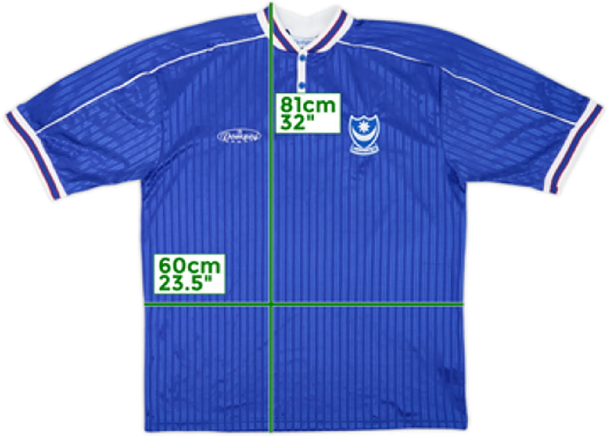 Home Portsmouth Mens SS Home Shirt 1999/00