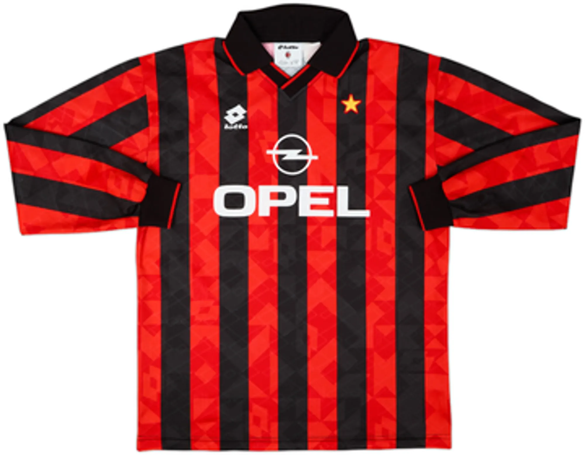 Lotto AC Milan Mens LS Home Shirt 1994/95