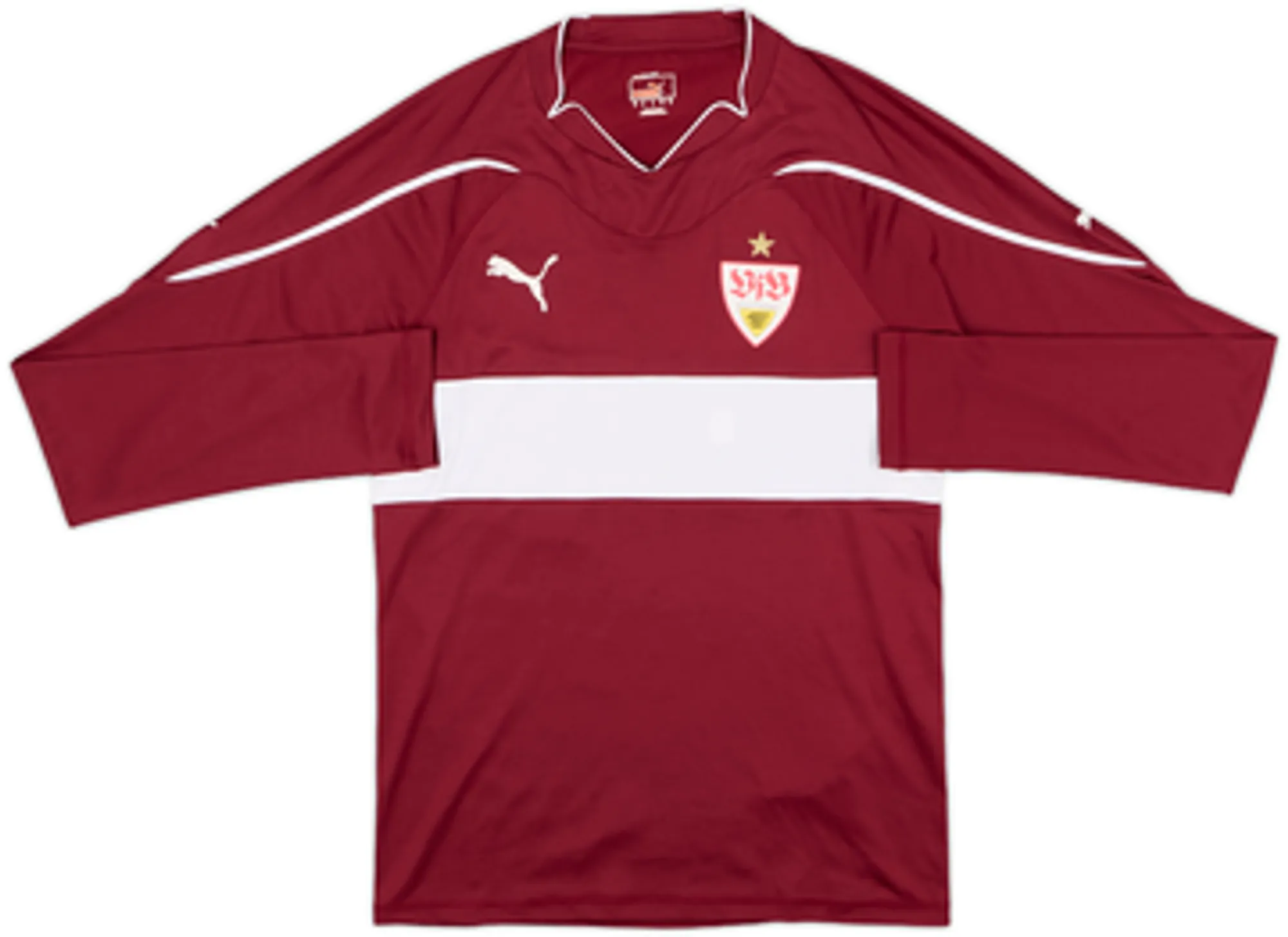 Puma Stuttgart Mens LS Player Issue Away Shirt 2010/11