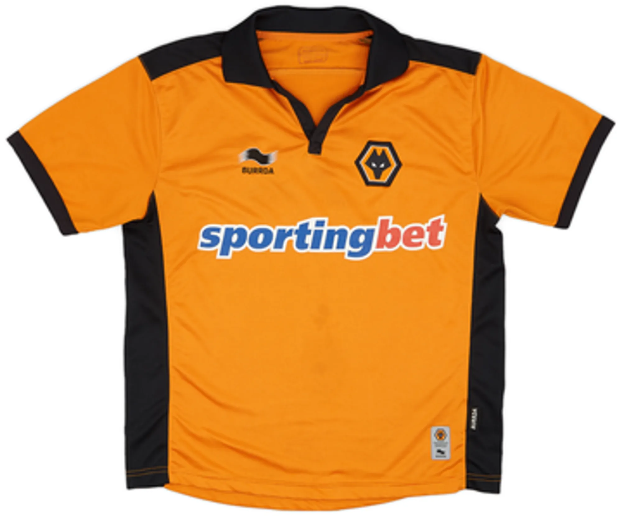 Burrda Wolverhampton Wanderers Mens SS Home Shirt 2010/11