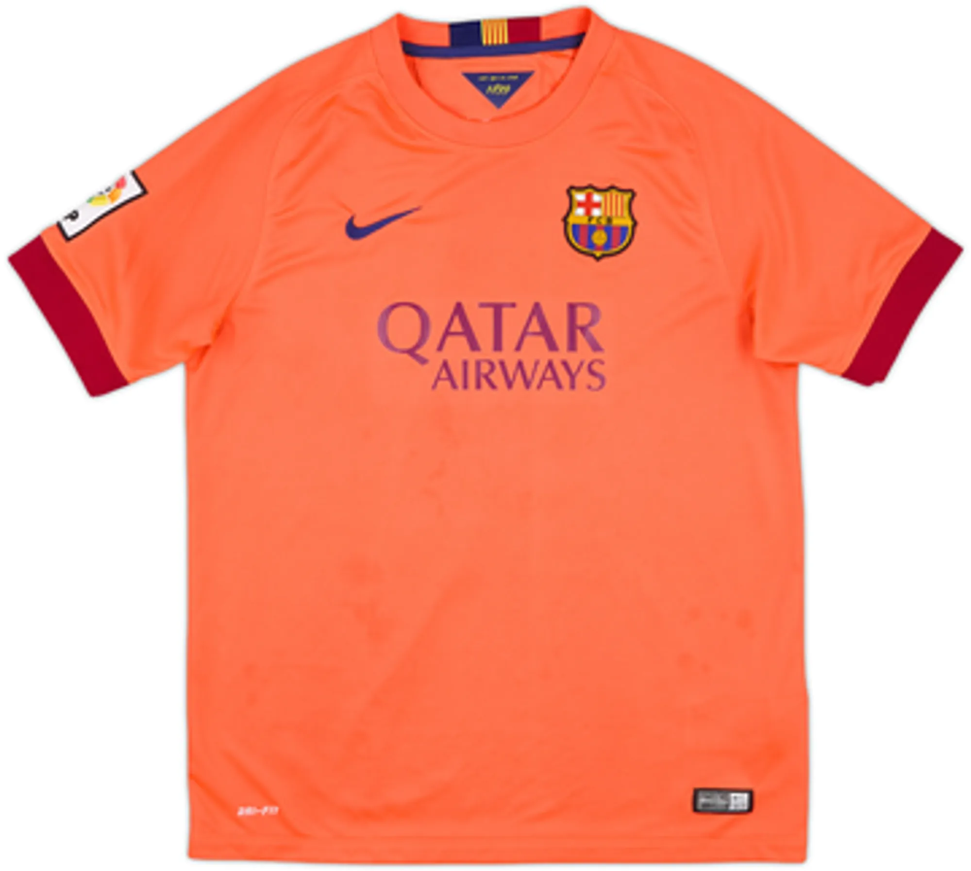 Nike Barcelona Boys SS Away Shirt 2014/15