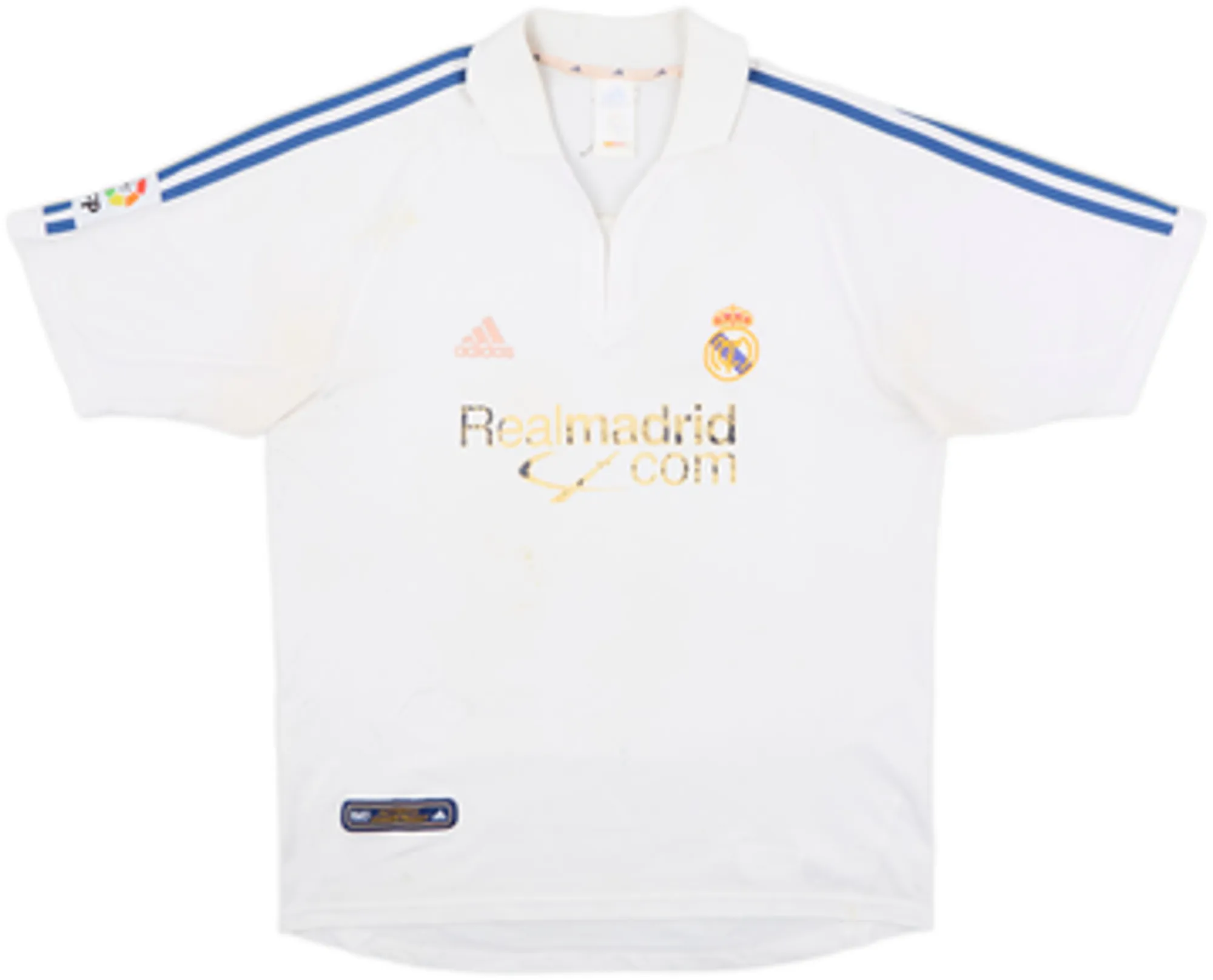 adidas Real Madrid Mens SS Home Shirt 2001/02