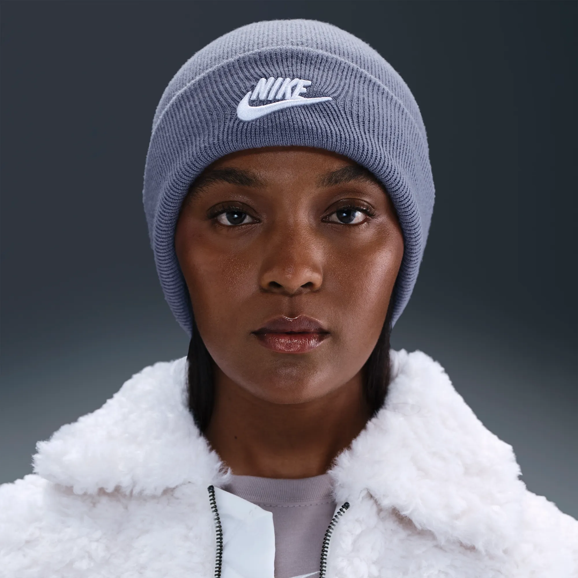 Nike Peak Futura Beanie - Blue - Polyester/Nylon