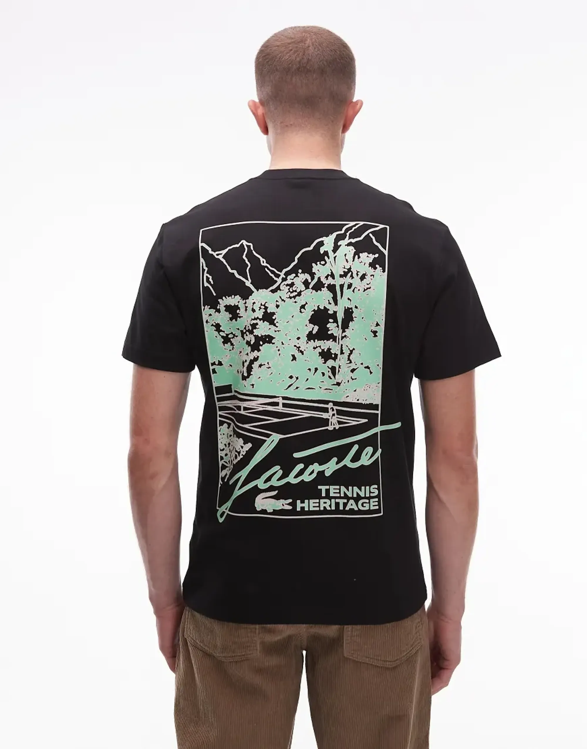 Lacoste Printed Jersey T-shirt - Noir