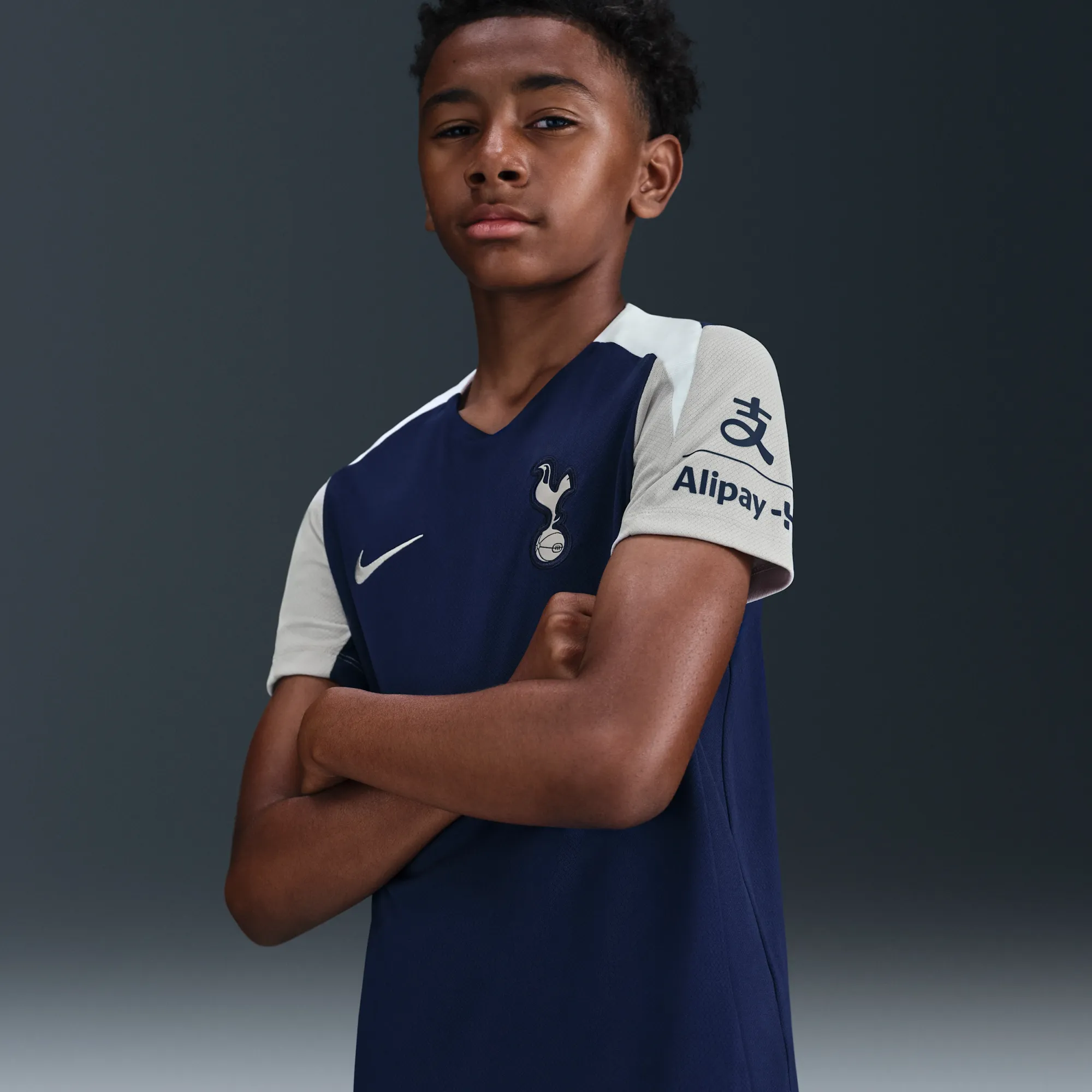 Tottenham Hotspur Strike Older Kids' Nike Dri-FIT Football Short-Sleeve Top - Blue - Polyester