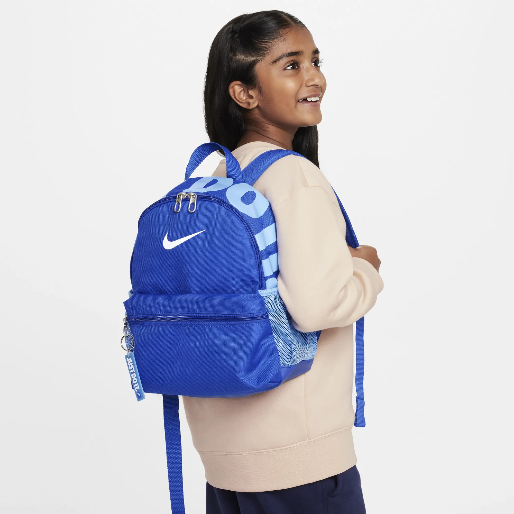 Nike Brasilia JDI Kids' Mini Backpack (11L) - Blue - Polyester