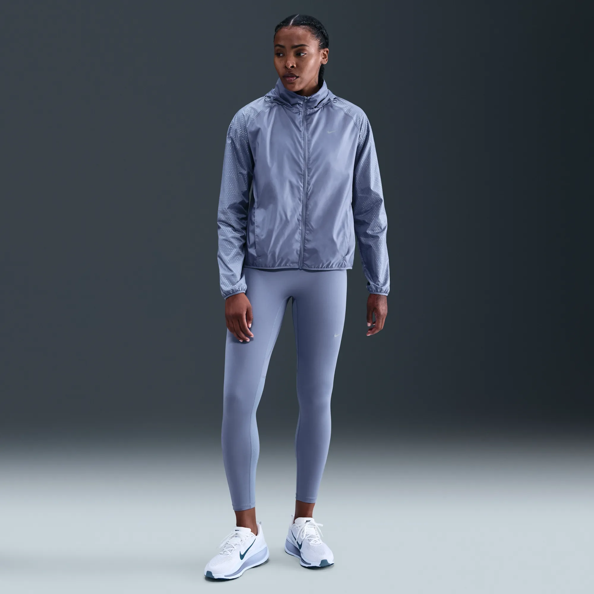 Nike Tempo Flash Women's High-Waisted 7/8 Running Leggings - Blue - Polyester/Elastane