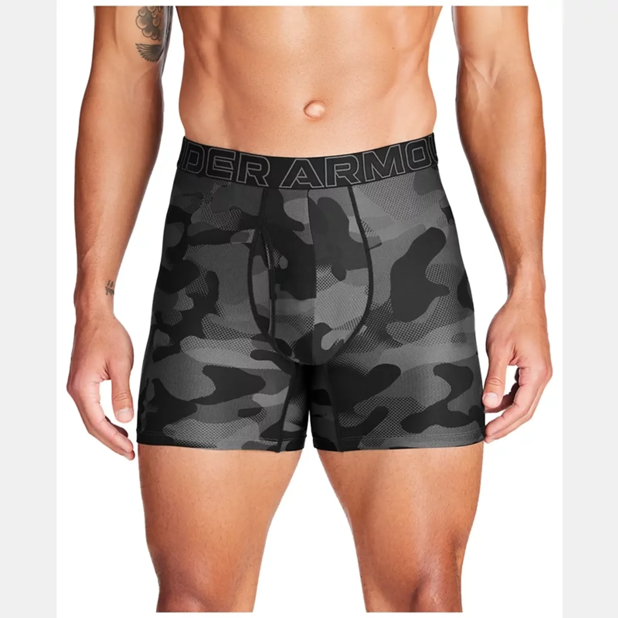 Under Armour  Performance Tech™ Men's 6" Boxerjock® Black / Black / Castlerock M