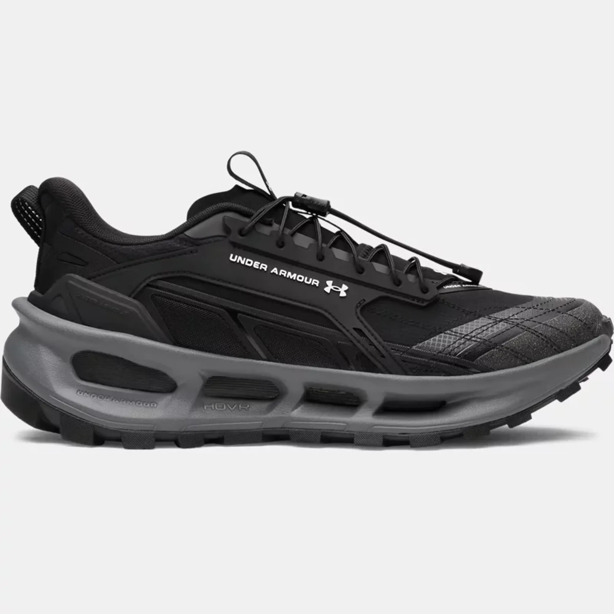 Under Armour  EXPLOR Trail Unisex Shoes Black / Black / White 4
