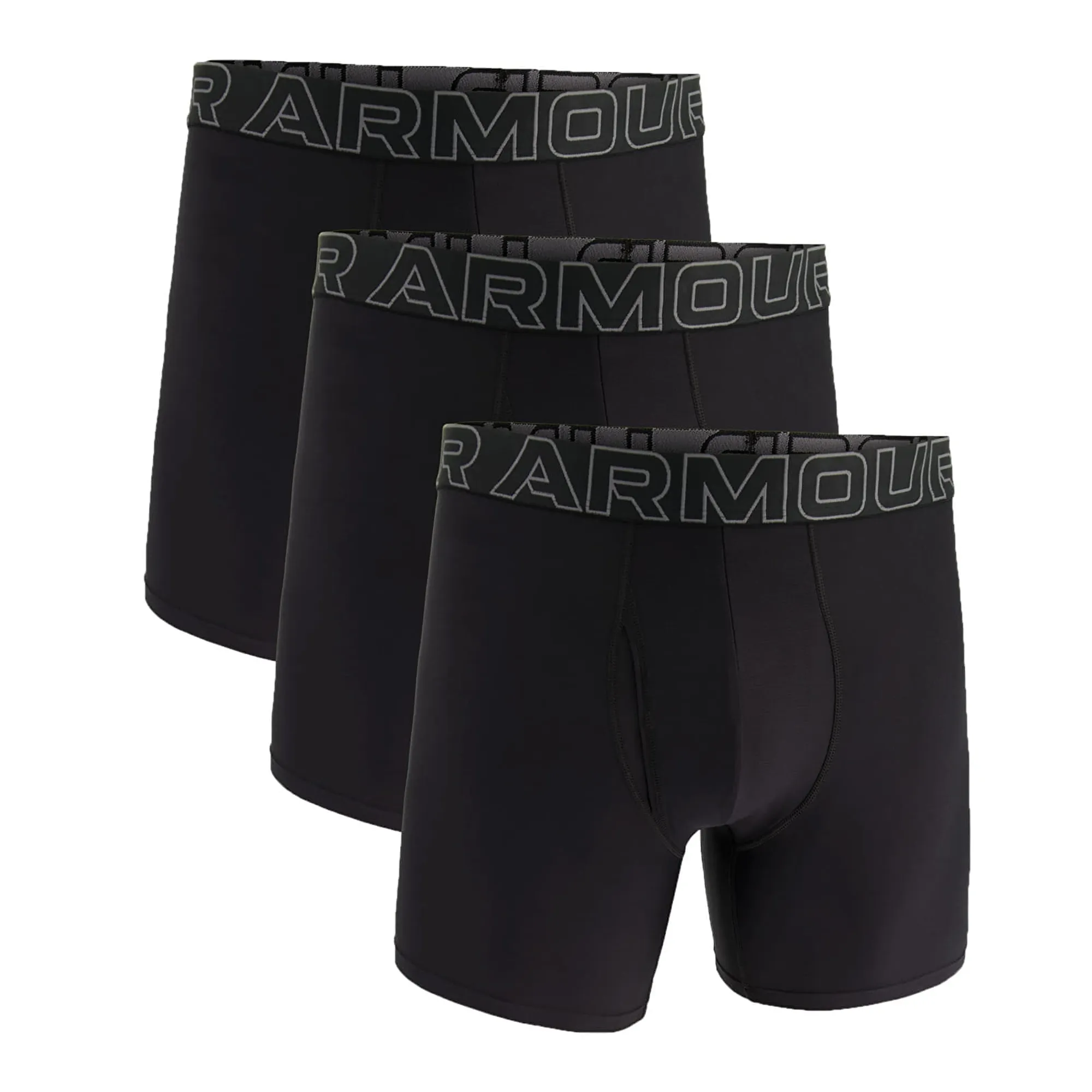Under Armour  Performance Tech™ Men's 6" 3-Pack Boxerjock® Black / Black / Castlerock XXL
