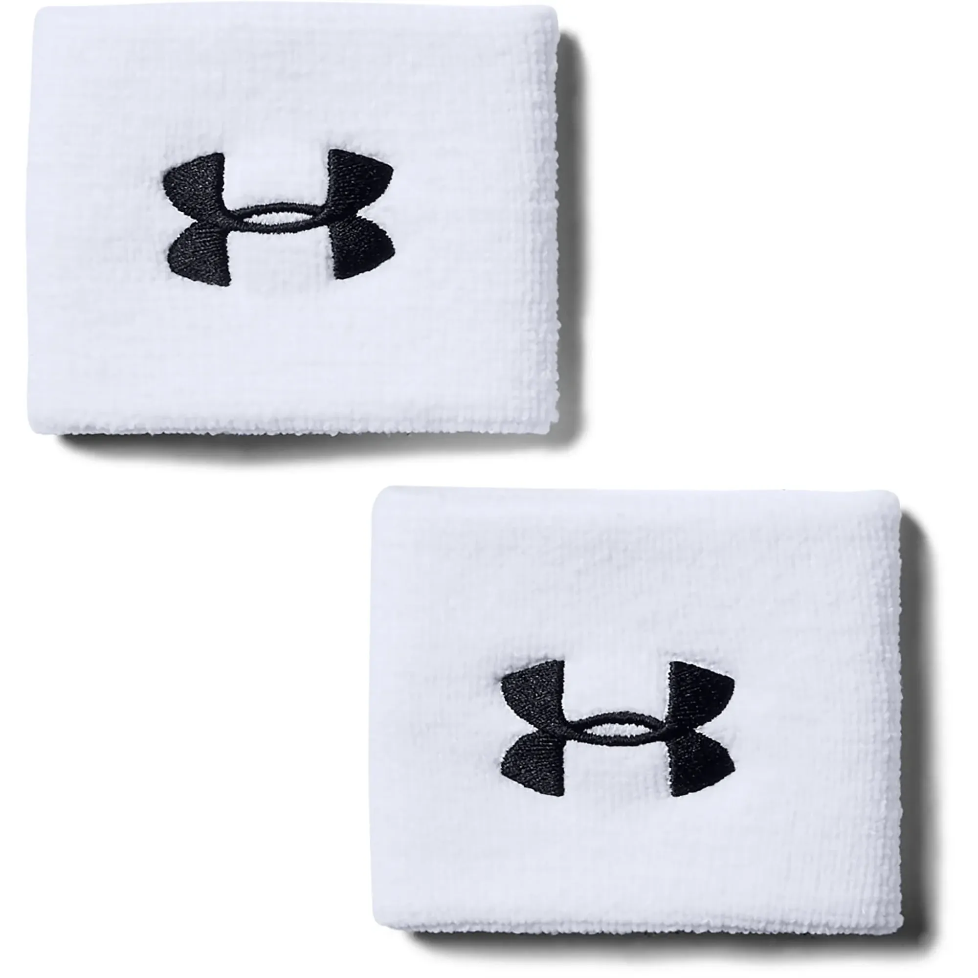 Under Armour  Performance Men's 3" Wristband - 2-Pack White / Black