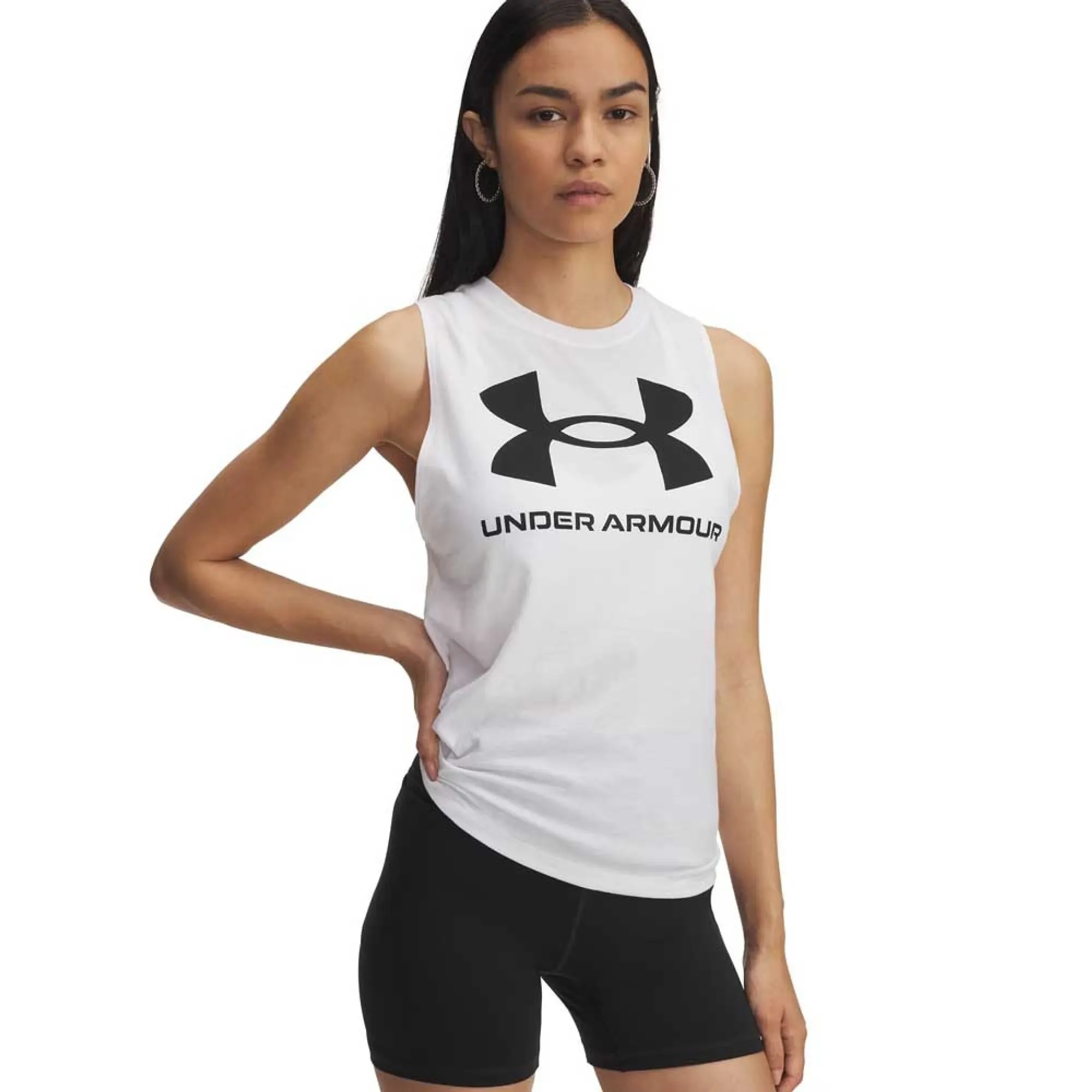 Under Armour  Rival Women's Tank White / Black L
