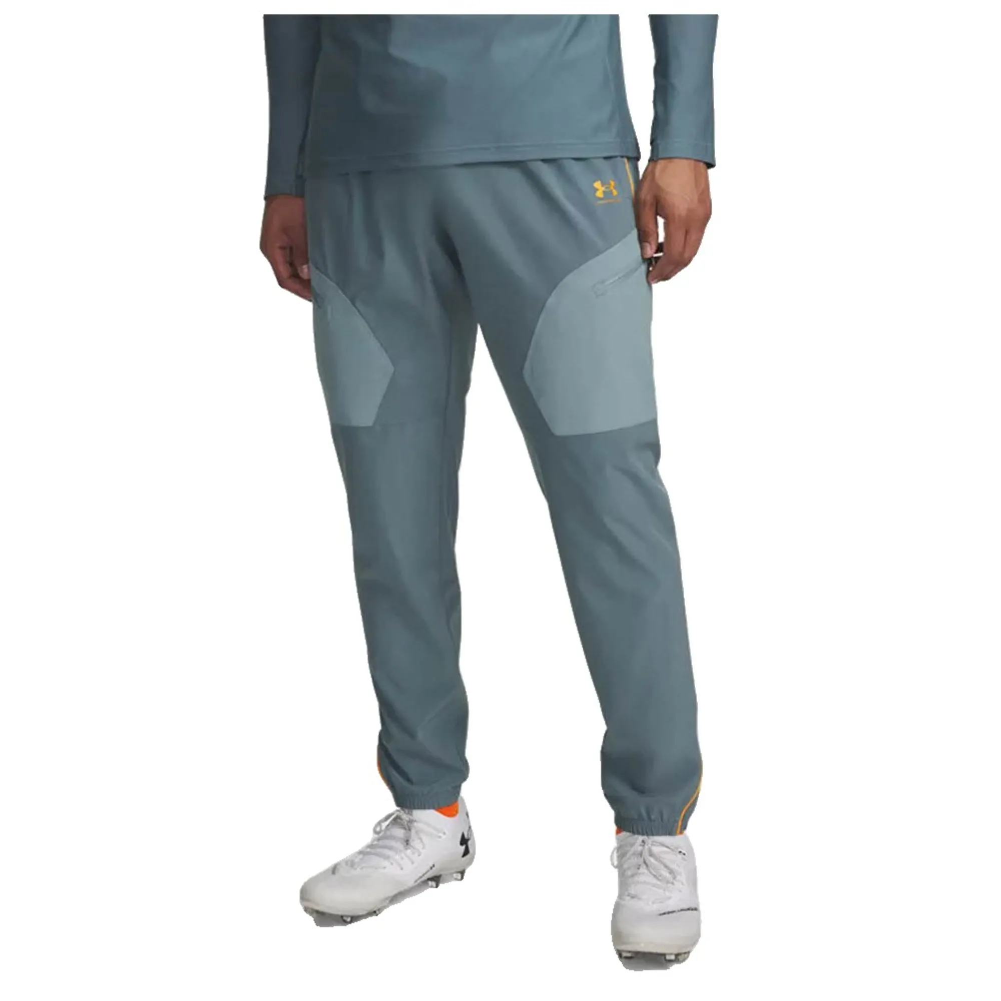 Under Armour  Challenger Men's Warmup Pants Jasper Blue / Squad Orange L