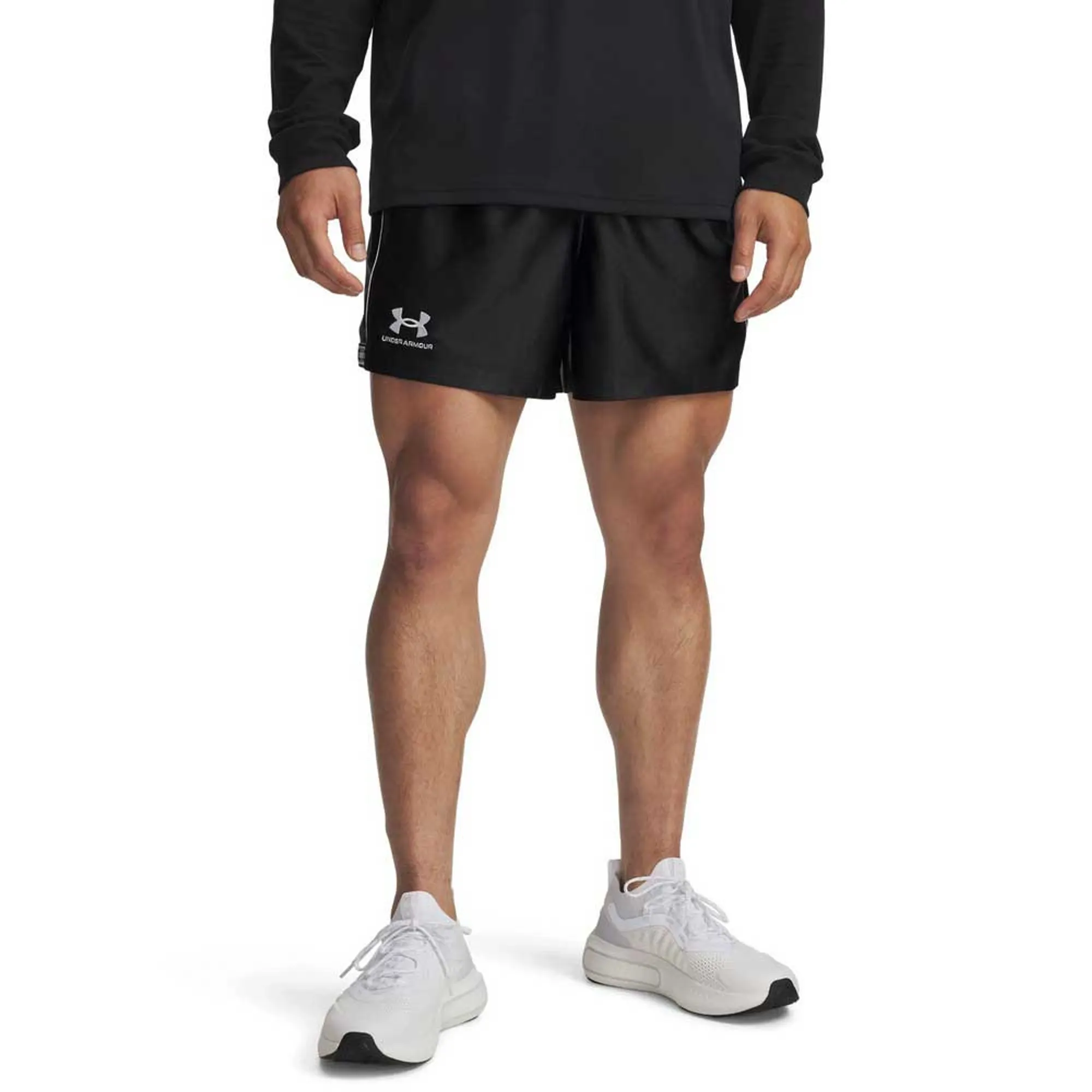 Under Armour 96 Terrace Men's 5" Shorts Black / White L