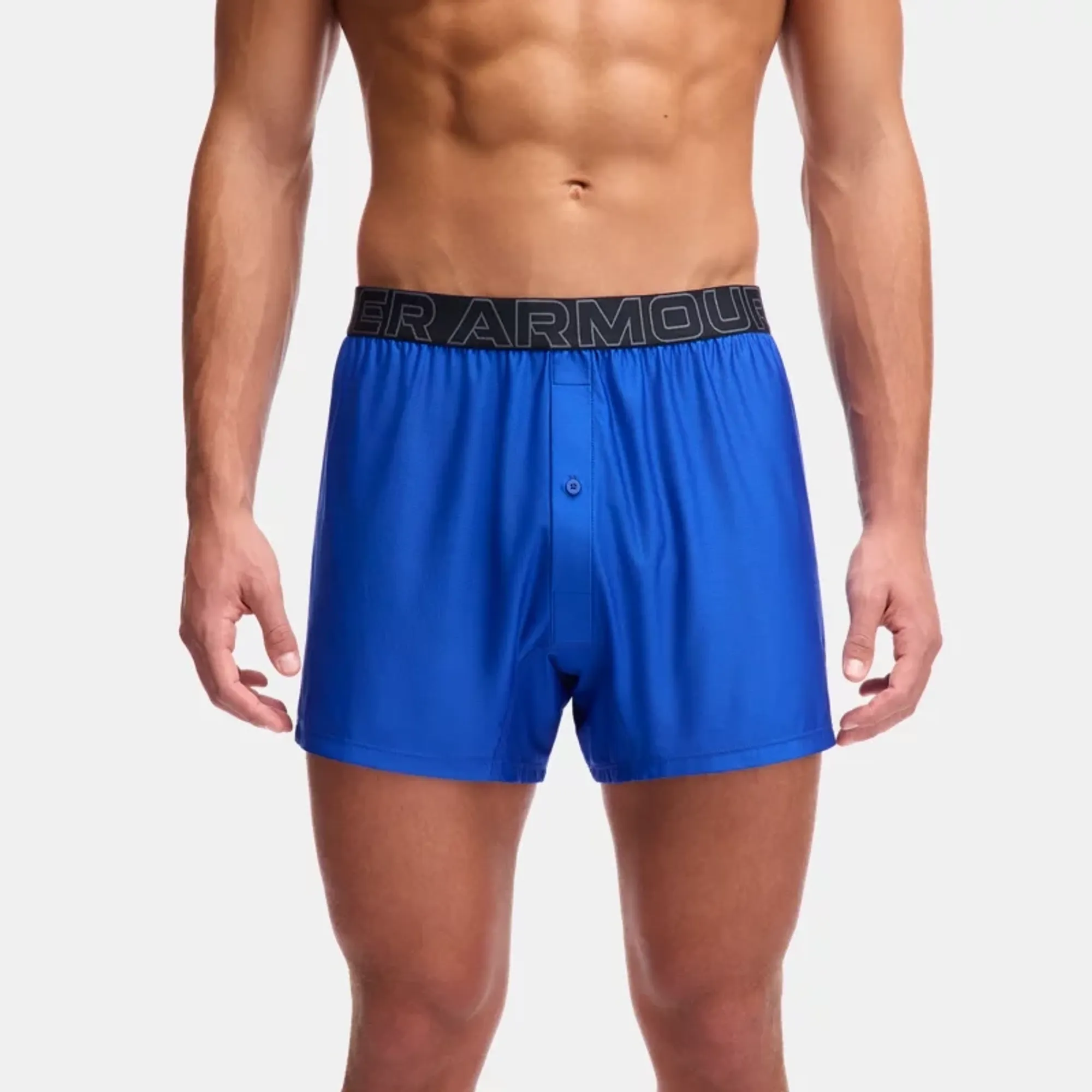 Under Armour  Performance Tech Mesh Men's 6" 3-Pack Boxer Royal / Midnight Navy / Castlerock XXL