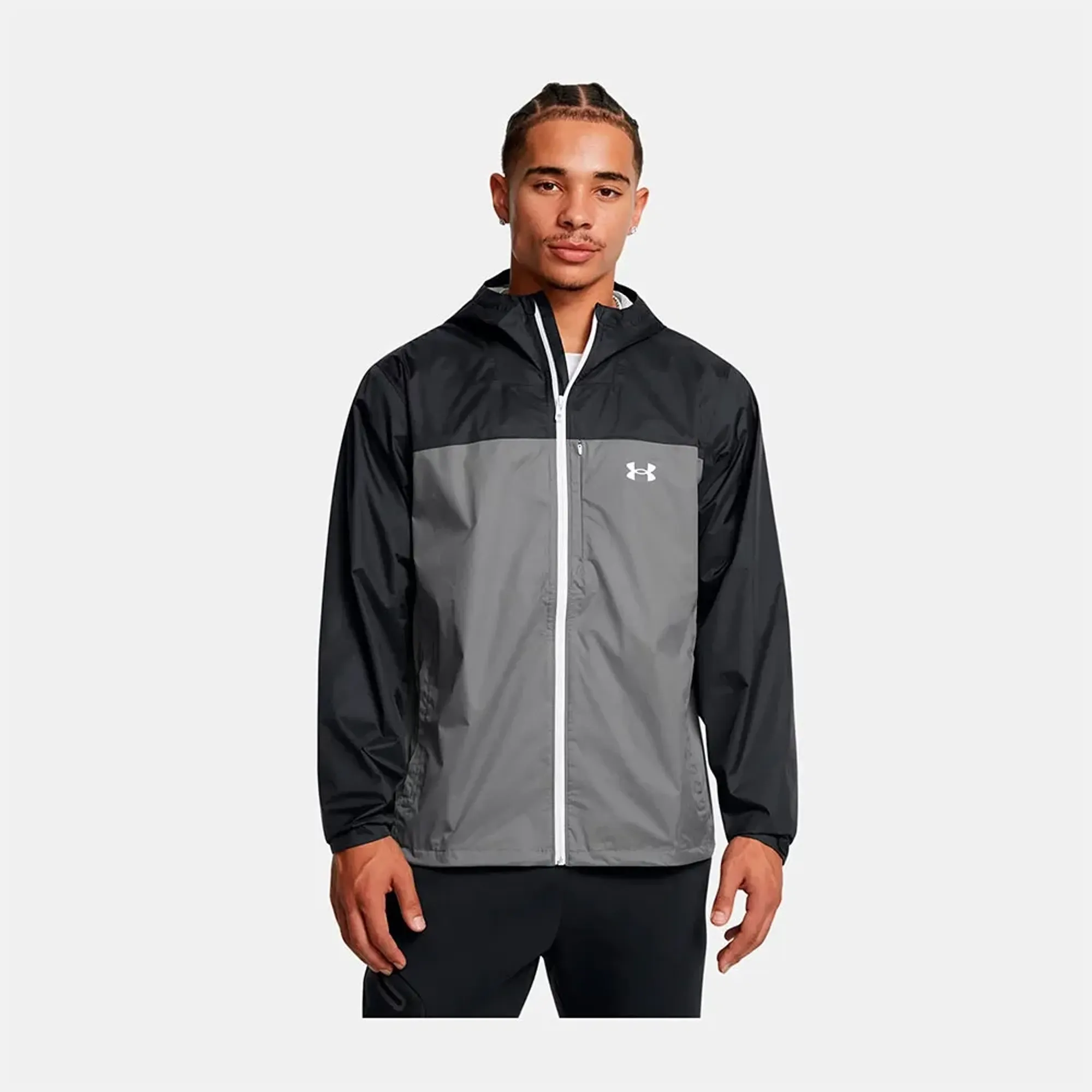 Under Armour Stormproof Cloudstrike Men's Jacket Black / Castlerock / White L