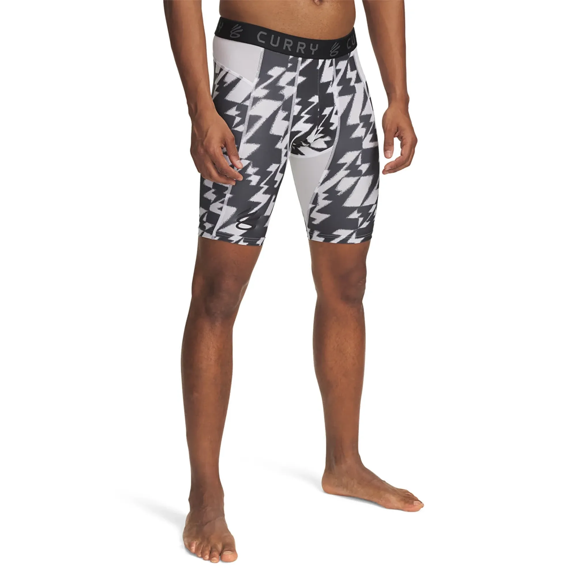 Curry HeatGear® Printed Men's 9" Shorts White / Black L