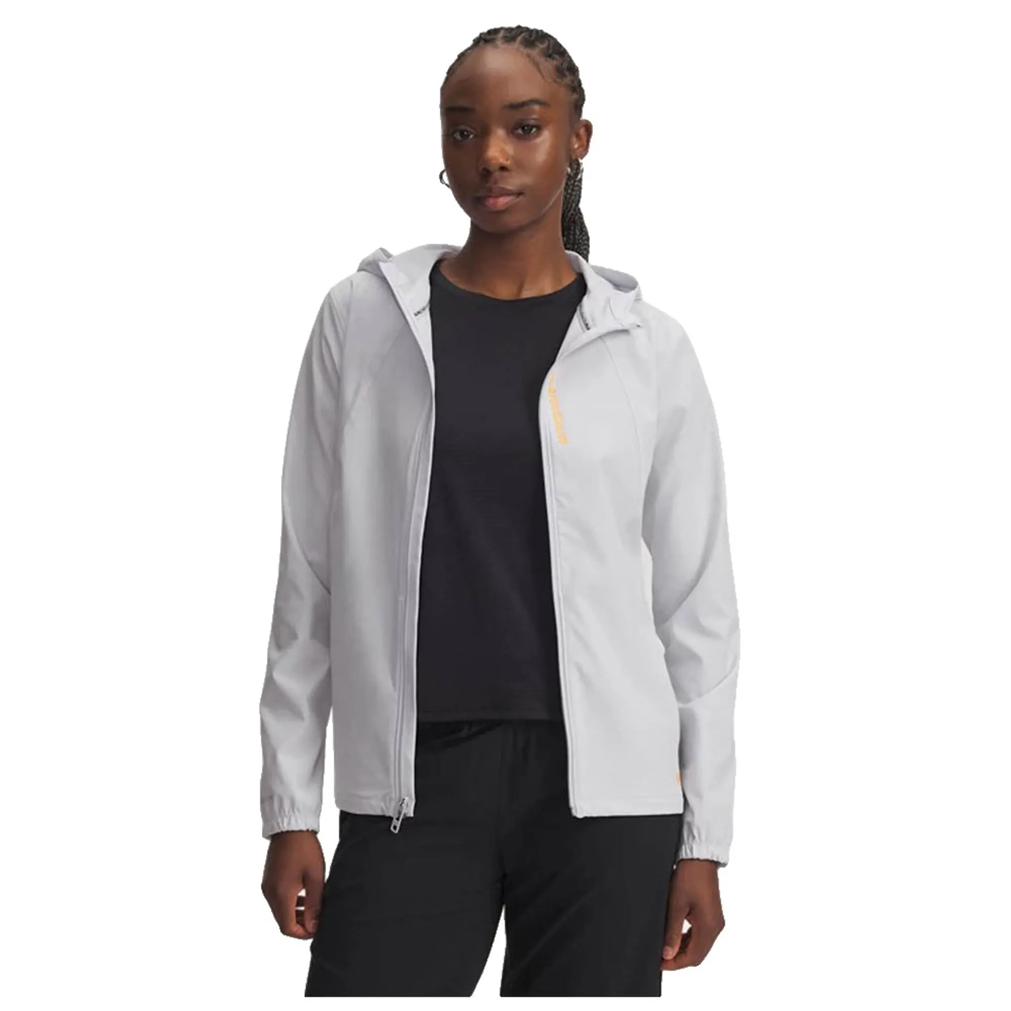 Under Armour  OutRun The Storm Women's Jacket Halo Gray / Squad Orange L