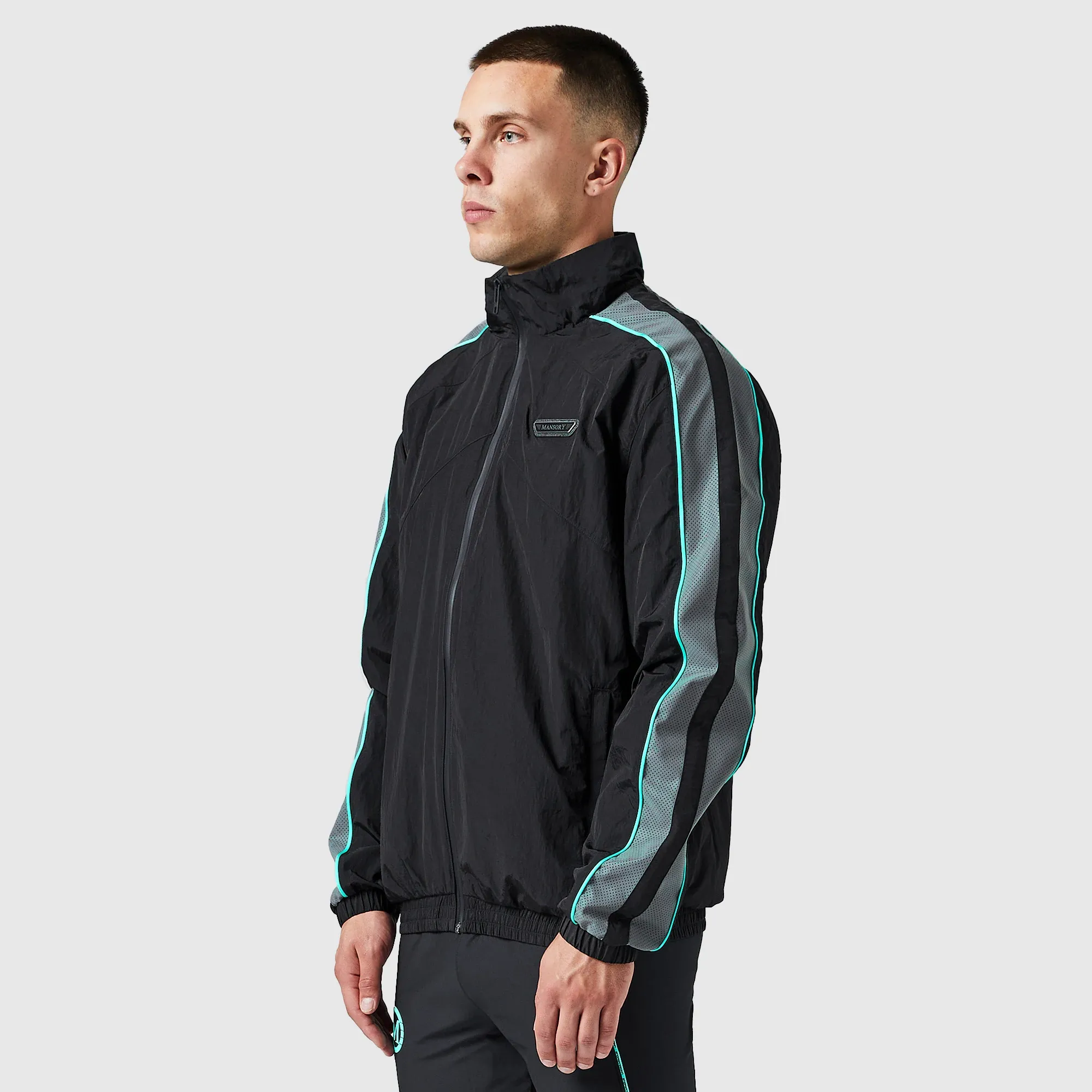Under Armour  Icon Woven x Mansory Men's Track Jacket Black / Tropical Tide / White L