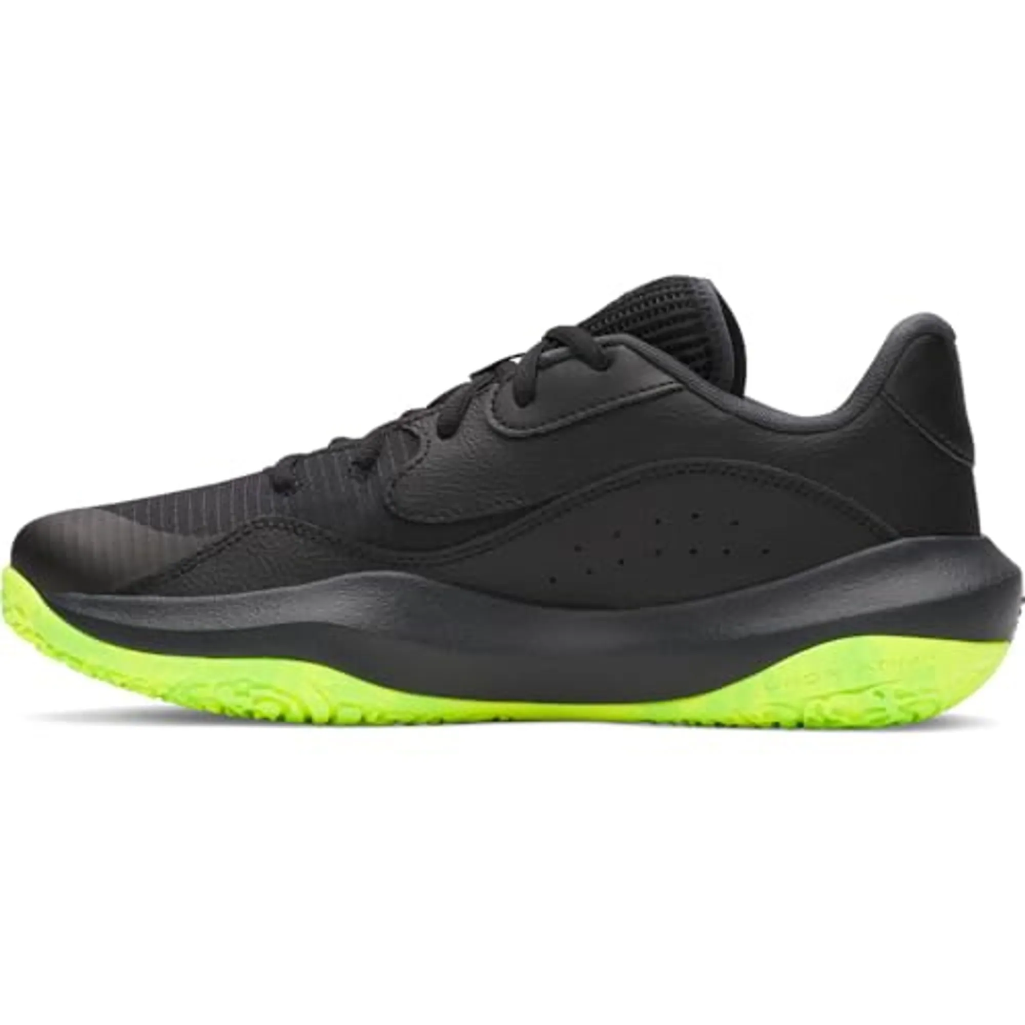 Under Armour  Lockdown 7 Low Unisex Basketball Shoes Black / Black / Metallic Black 9.5