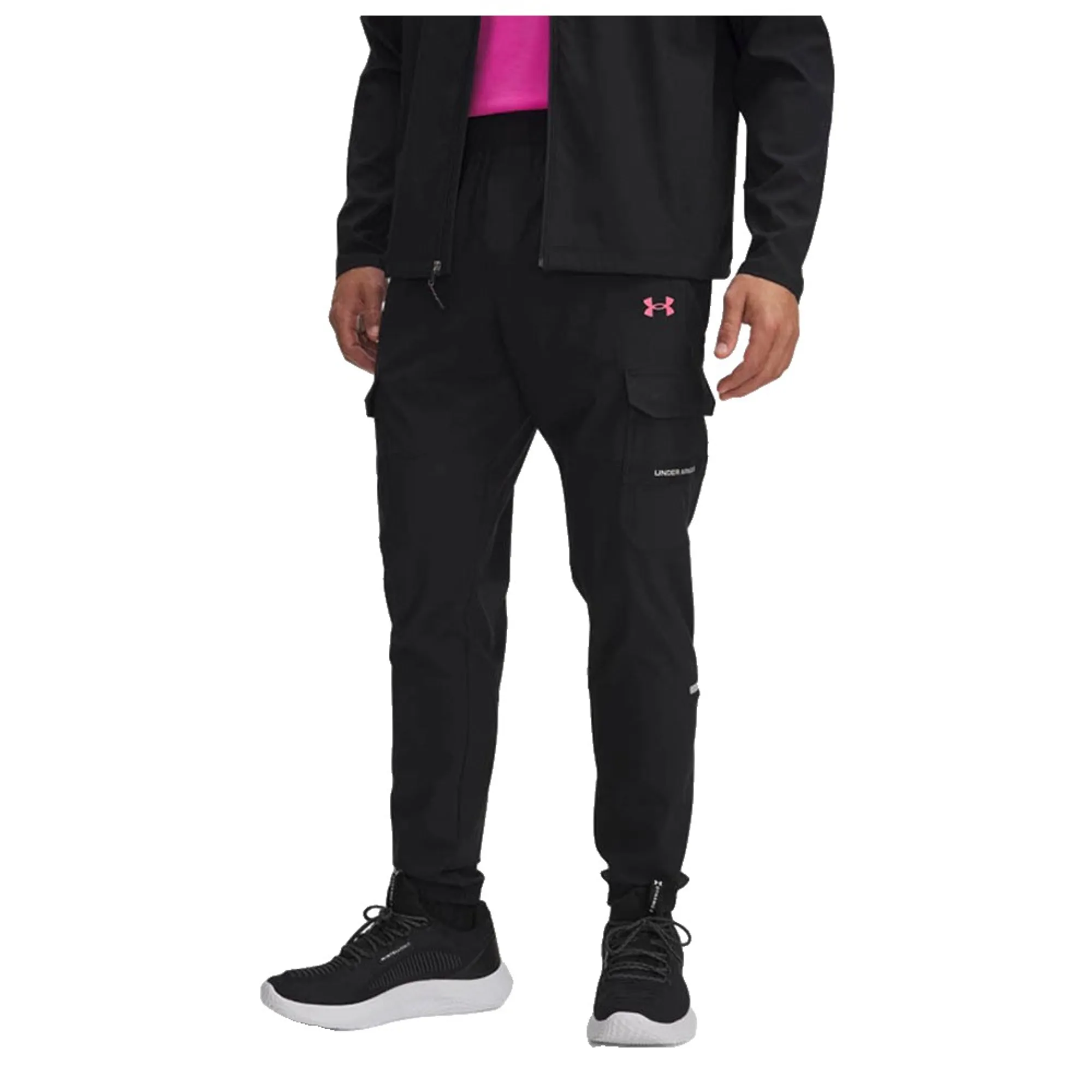 Under Armour  Tech™ Utility Woven Men's Pants Black / Super Pink L