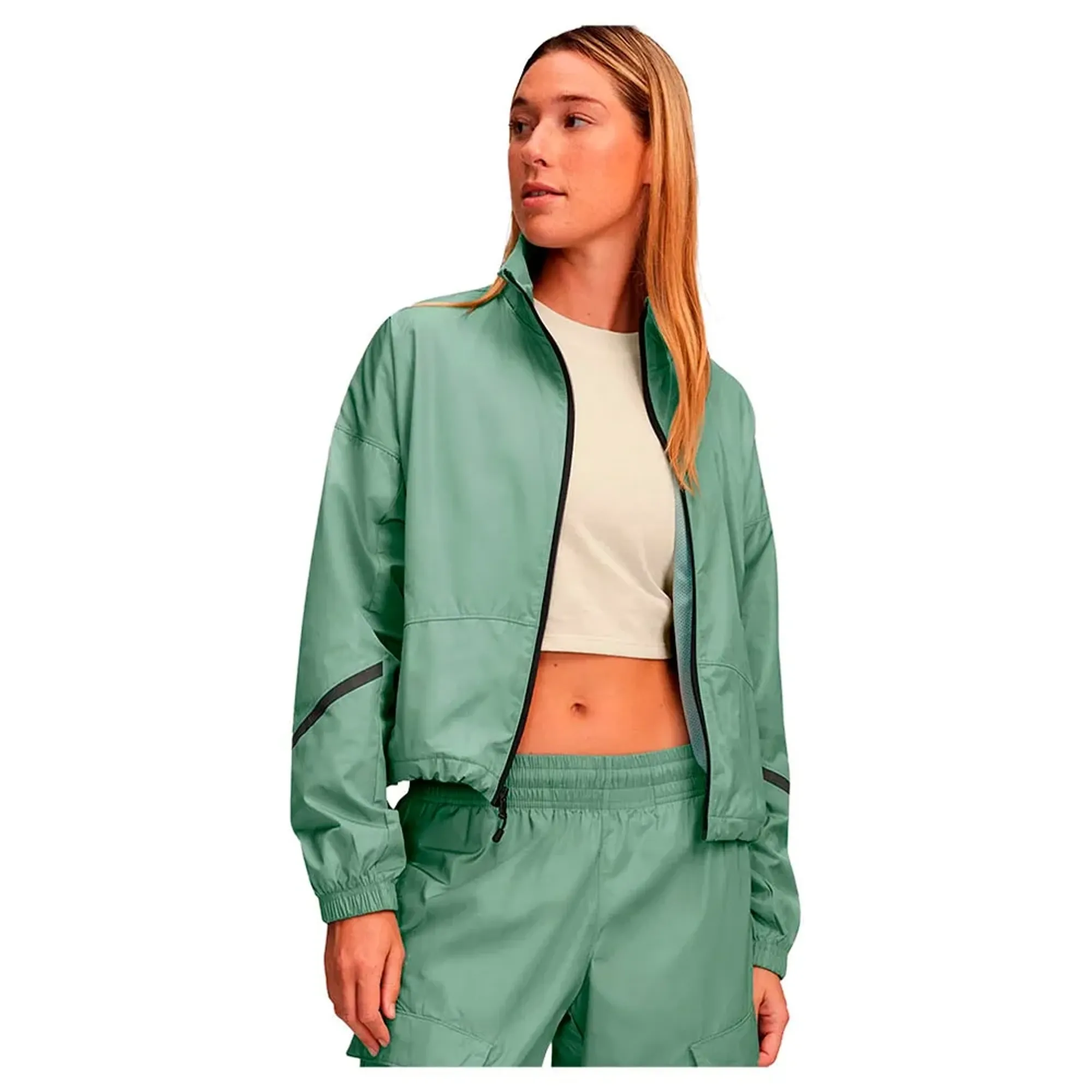 Under Armour  Unstoppable Woven Sheen Women's Jacket Silica Green / Silica Green L