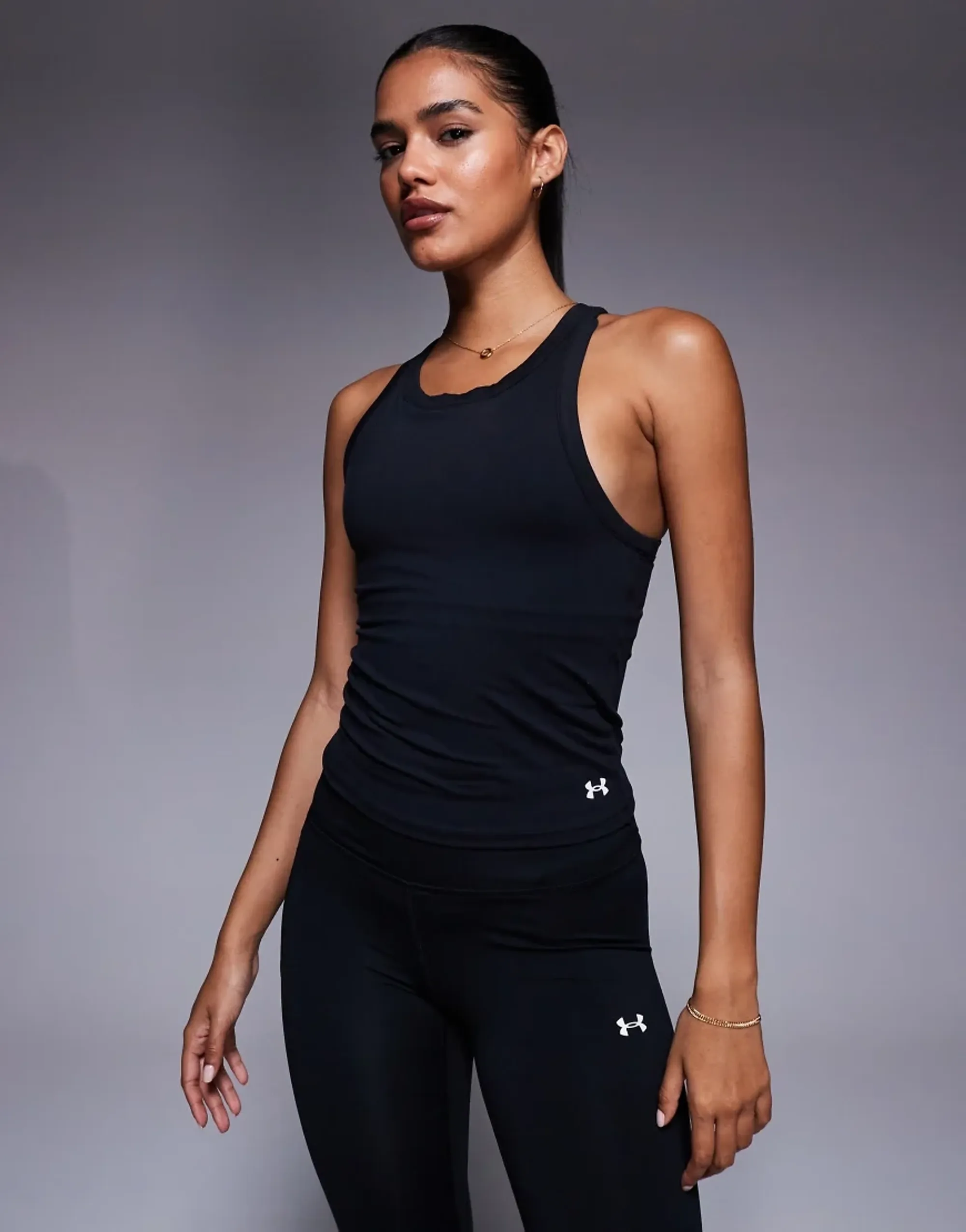 Under Armour  Motion Women's High Neck Tank Black / White L