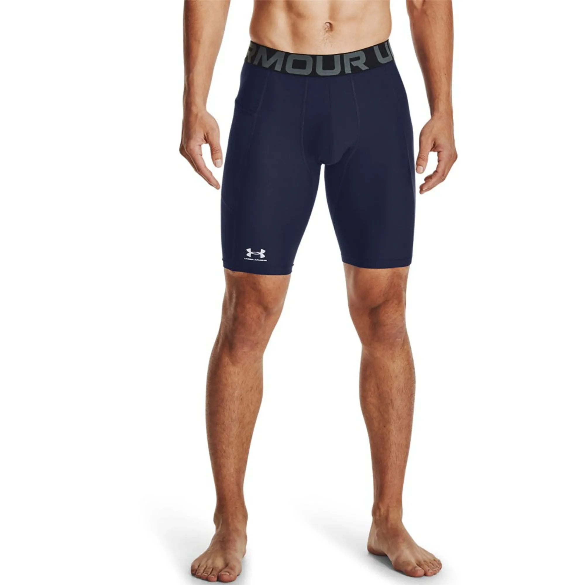 HeatGear® Pocket Men's 9" Shorts Midnight Navy / White L