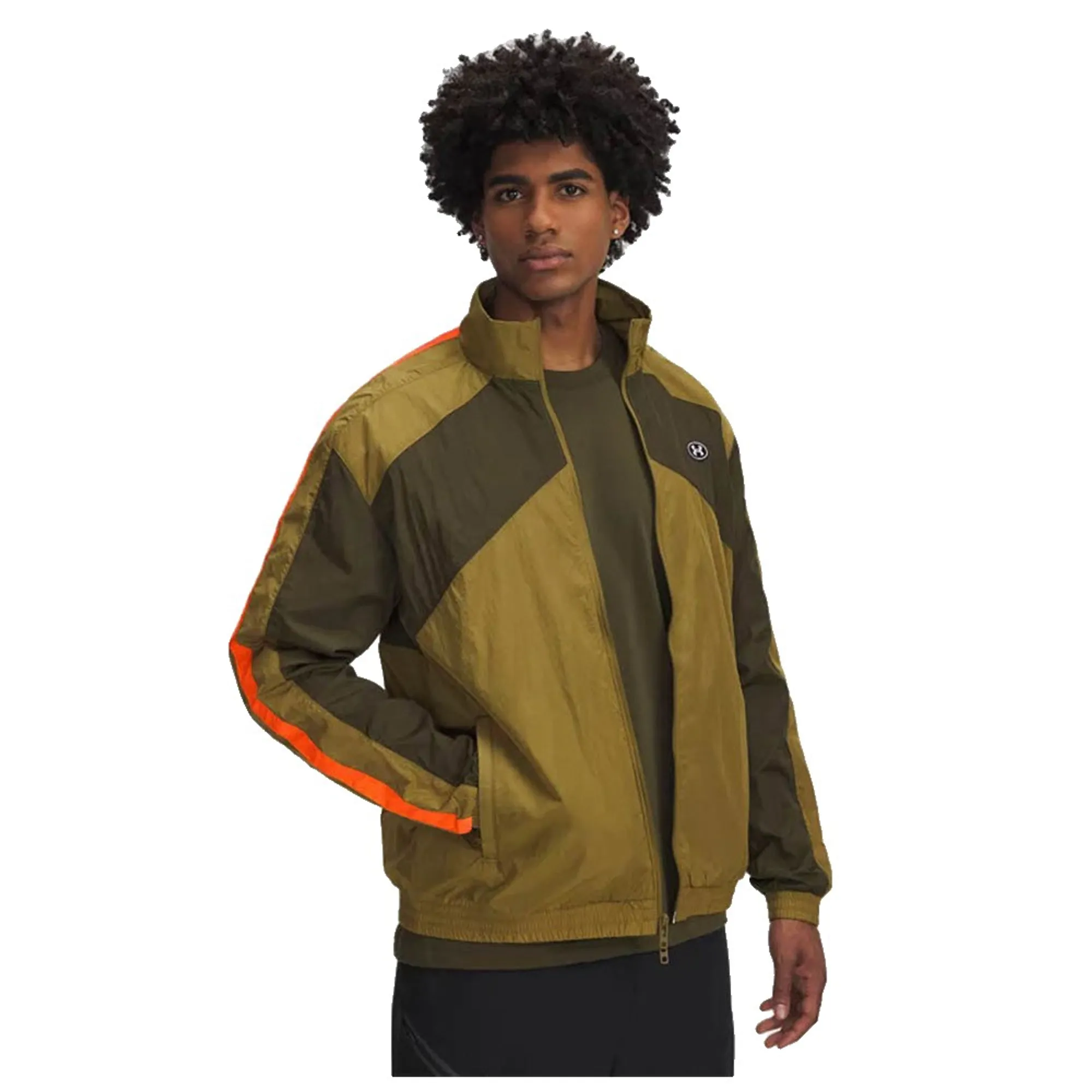 Under Armour  Icon Woven Men's Track Jacket Canteen Green / Expedition Green / White L