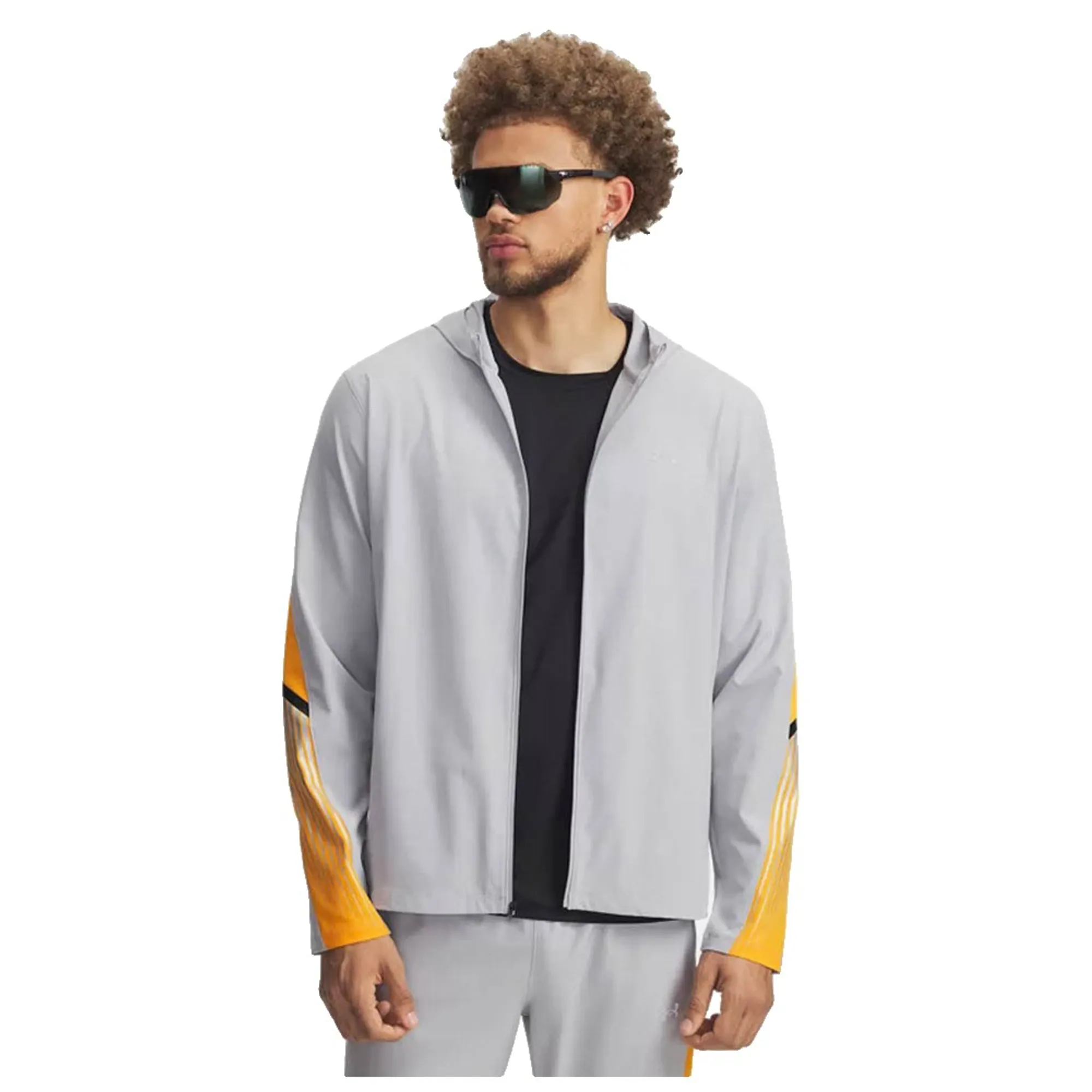 Under Armour Velociti Storm Men's Hooded Jacket Mod Gray / Squad Orange / Reflective L