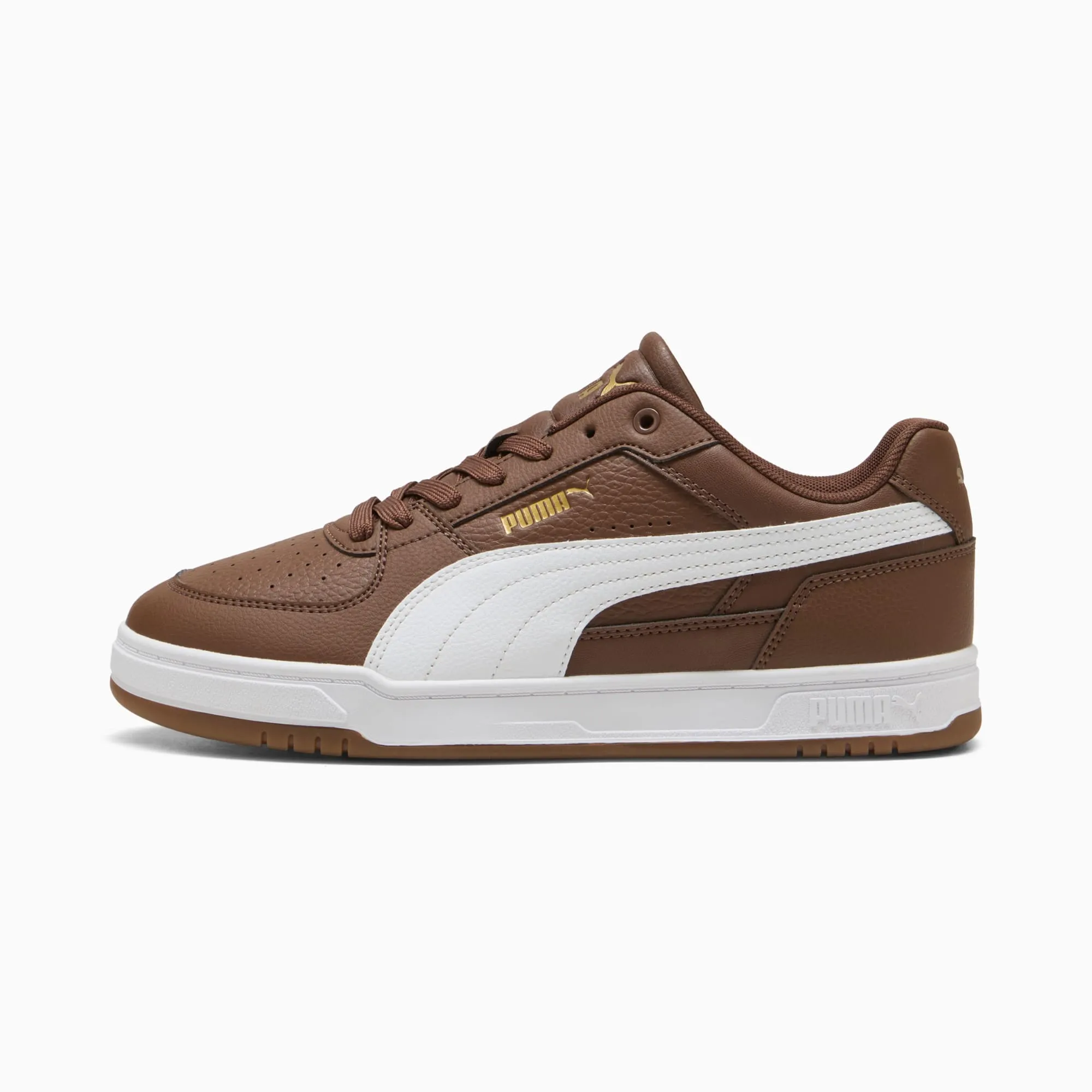 PUMA Caven III Sneakers Unisex, Chestnut Brown/White/Gold, size 10