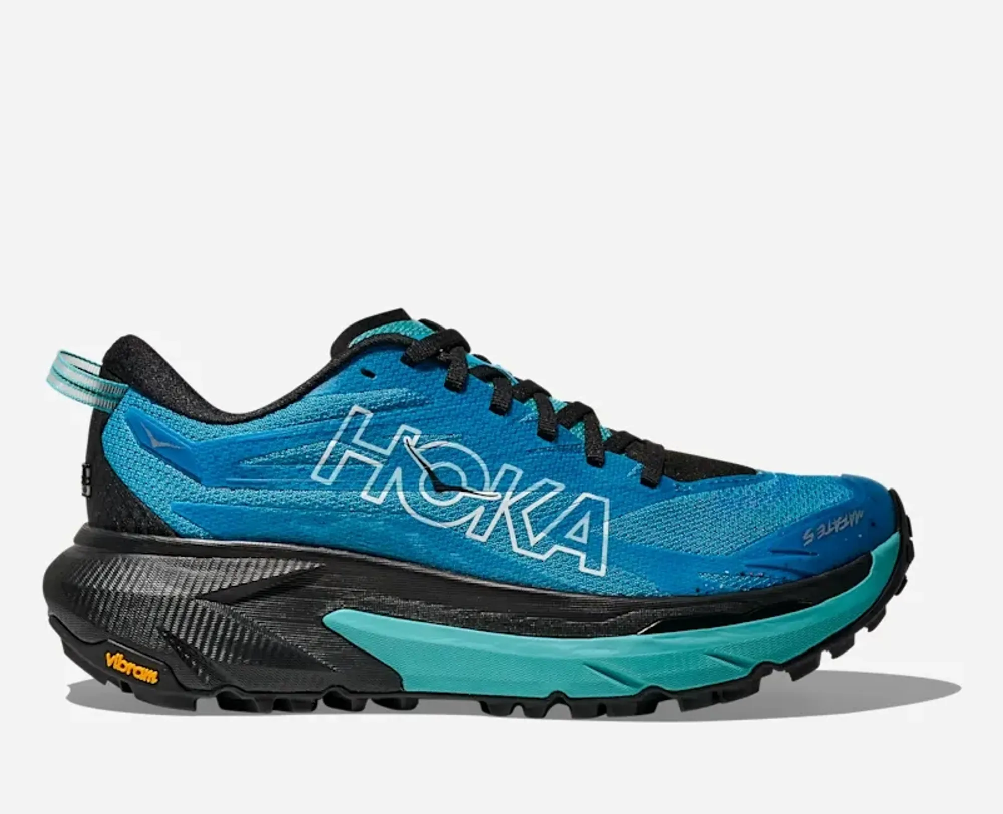Hoka Women's Mafate 5 Trail Shoes In Skyward Blue/Black