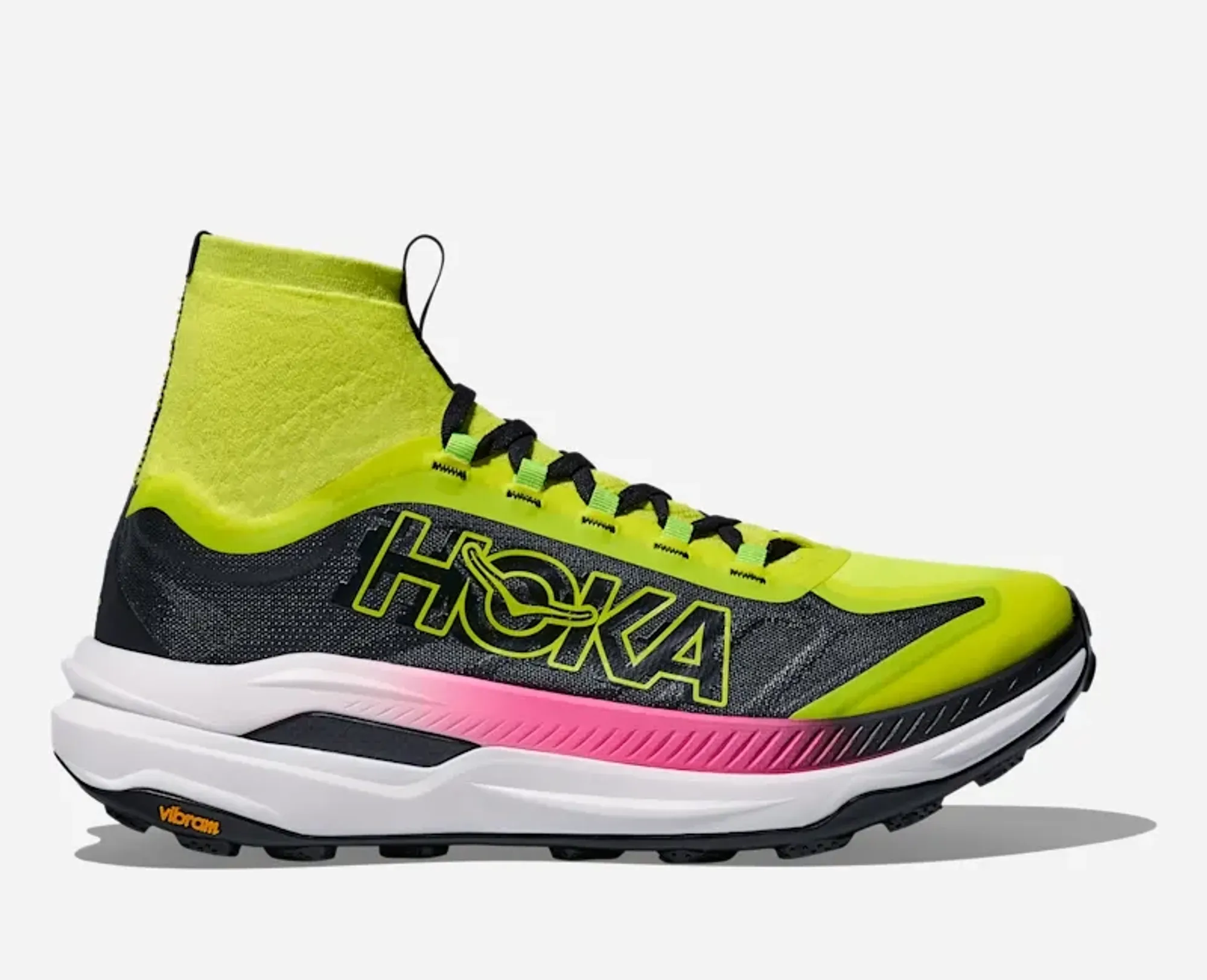 Hoka Men's Tecton X 3 Trail Shoes In Neon Hoka Citrus/Black