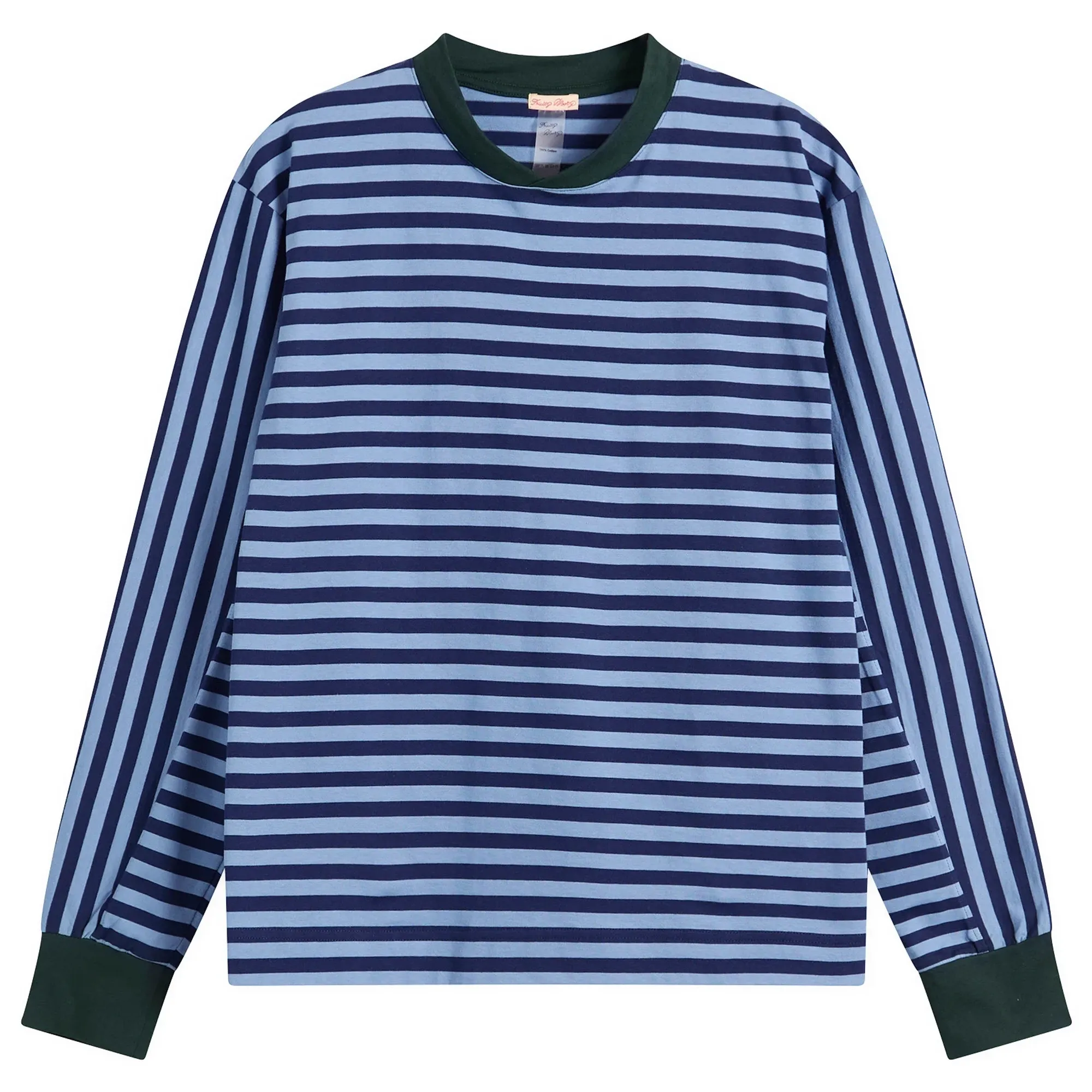 Fruity Booty Women's Stripe Long Sleeve Top Blue