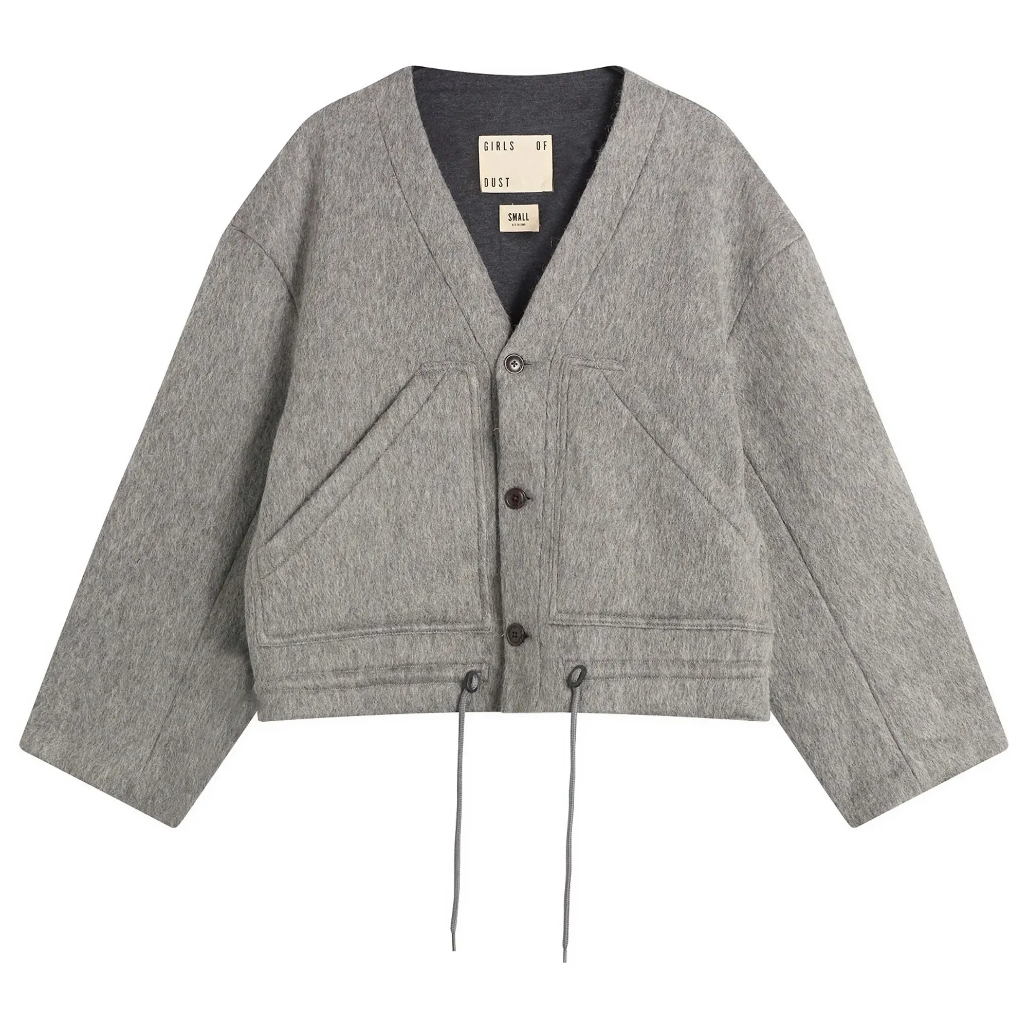 Girls of Dust Women's Reactor Mohair Fleece Jacket Asphalt