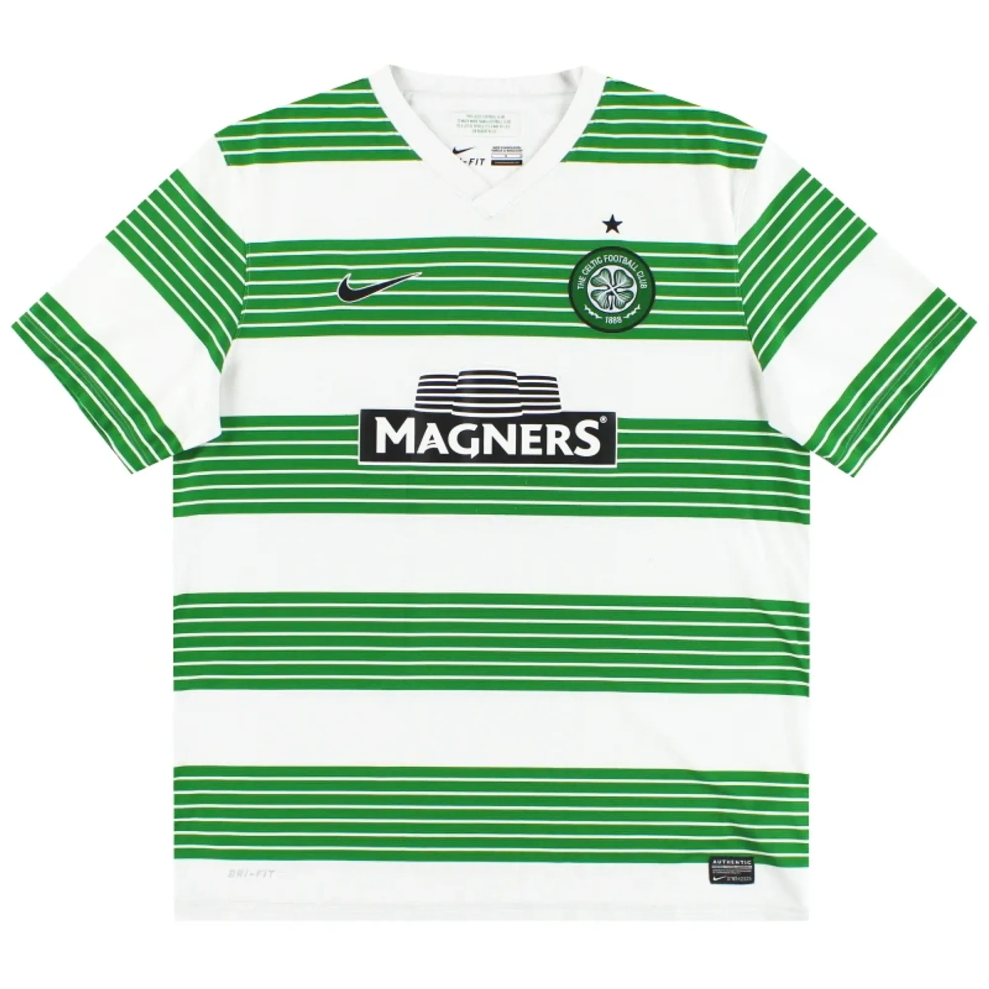 2013-15 Celtic Nike Home Shirt XL - Celtic / Excellent 